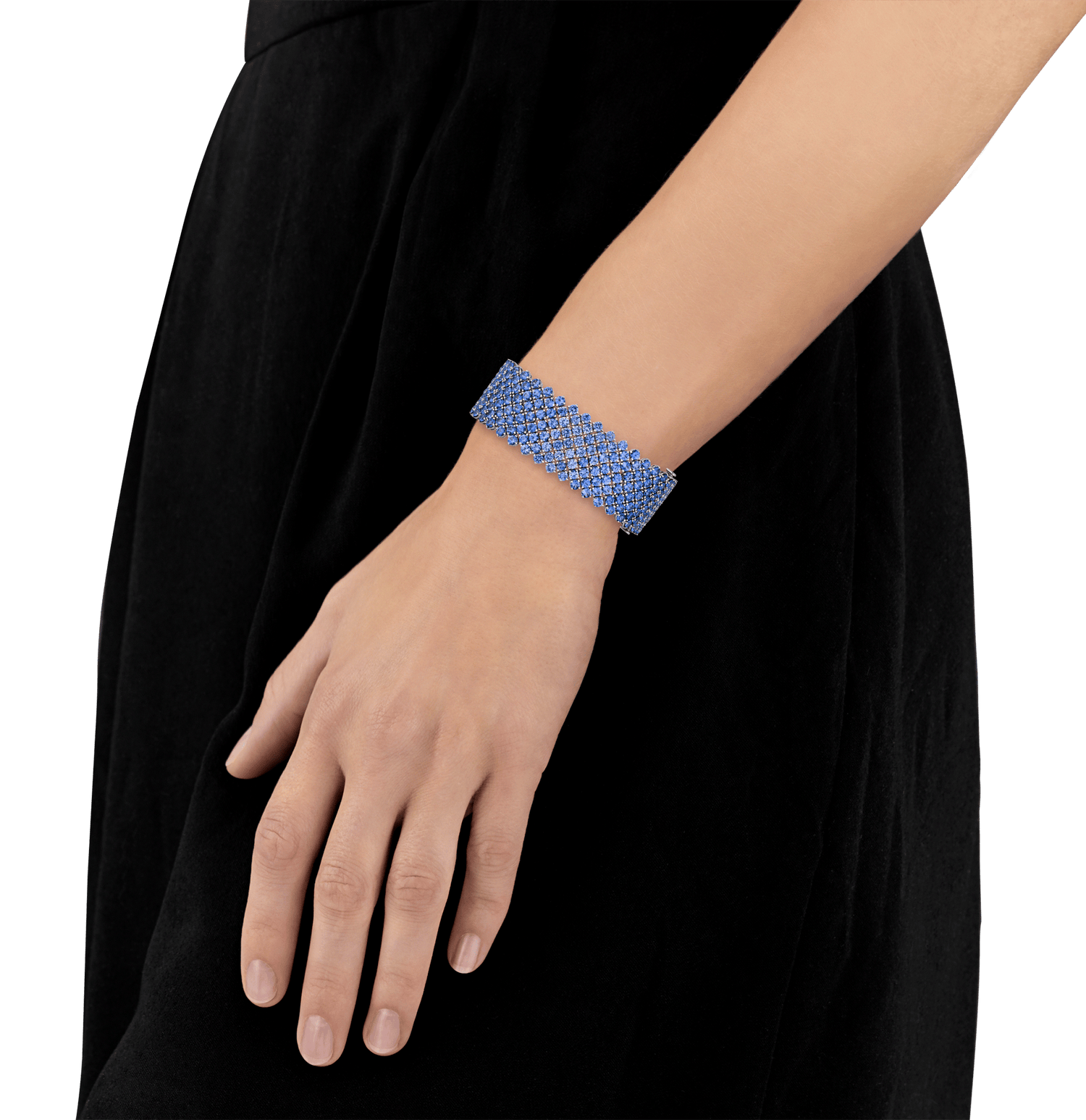 Sapphire Mesh Bracelet, 44.60 Carats