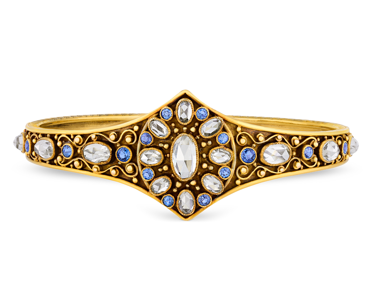 Louis Comfort Tiffany Topaz and Sapphire Bracelet