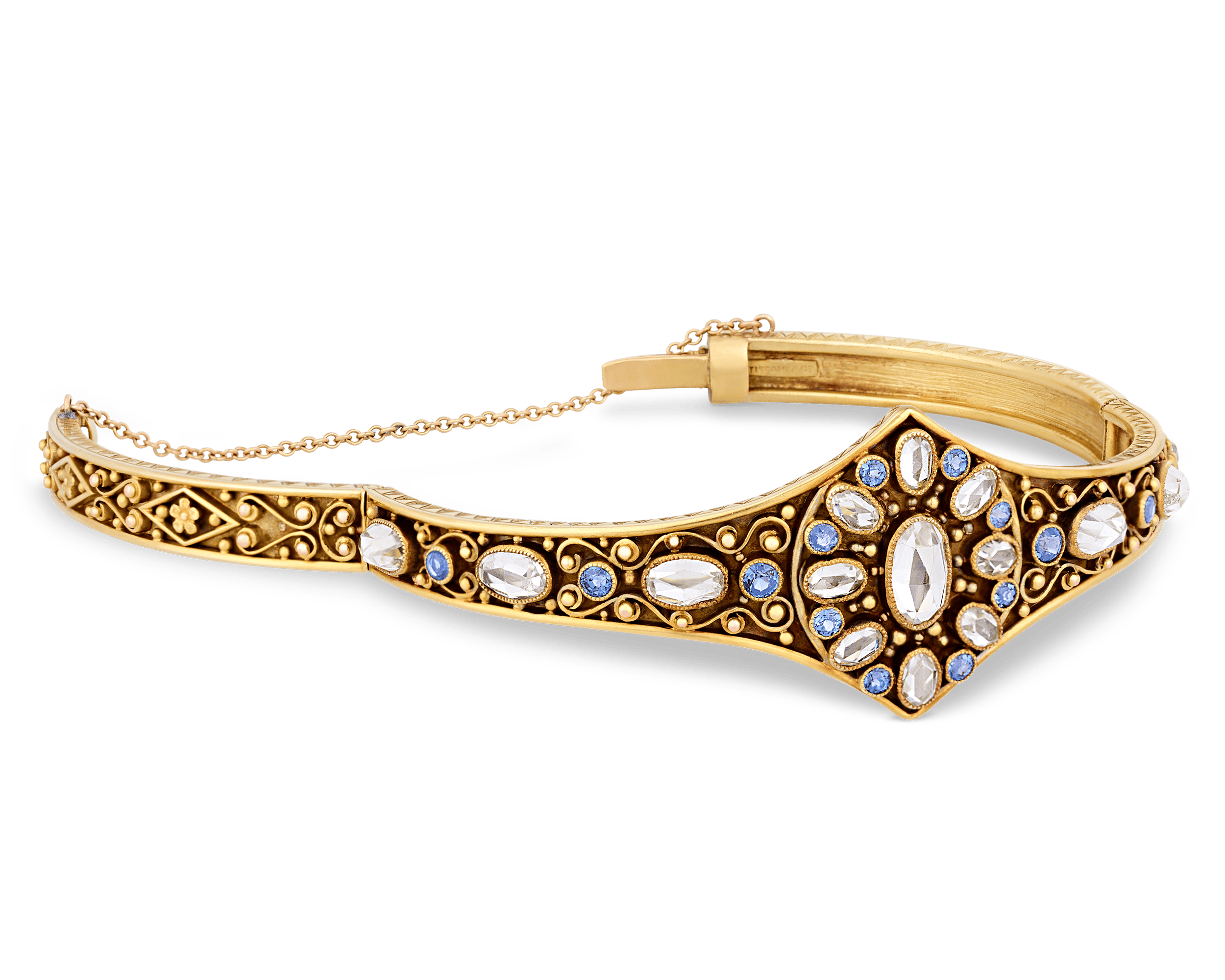 Louis Comfort Tiffany Topaz and Sapphire Bracelet