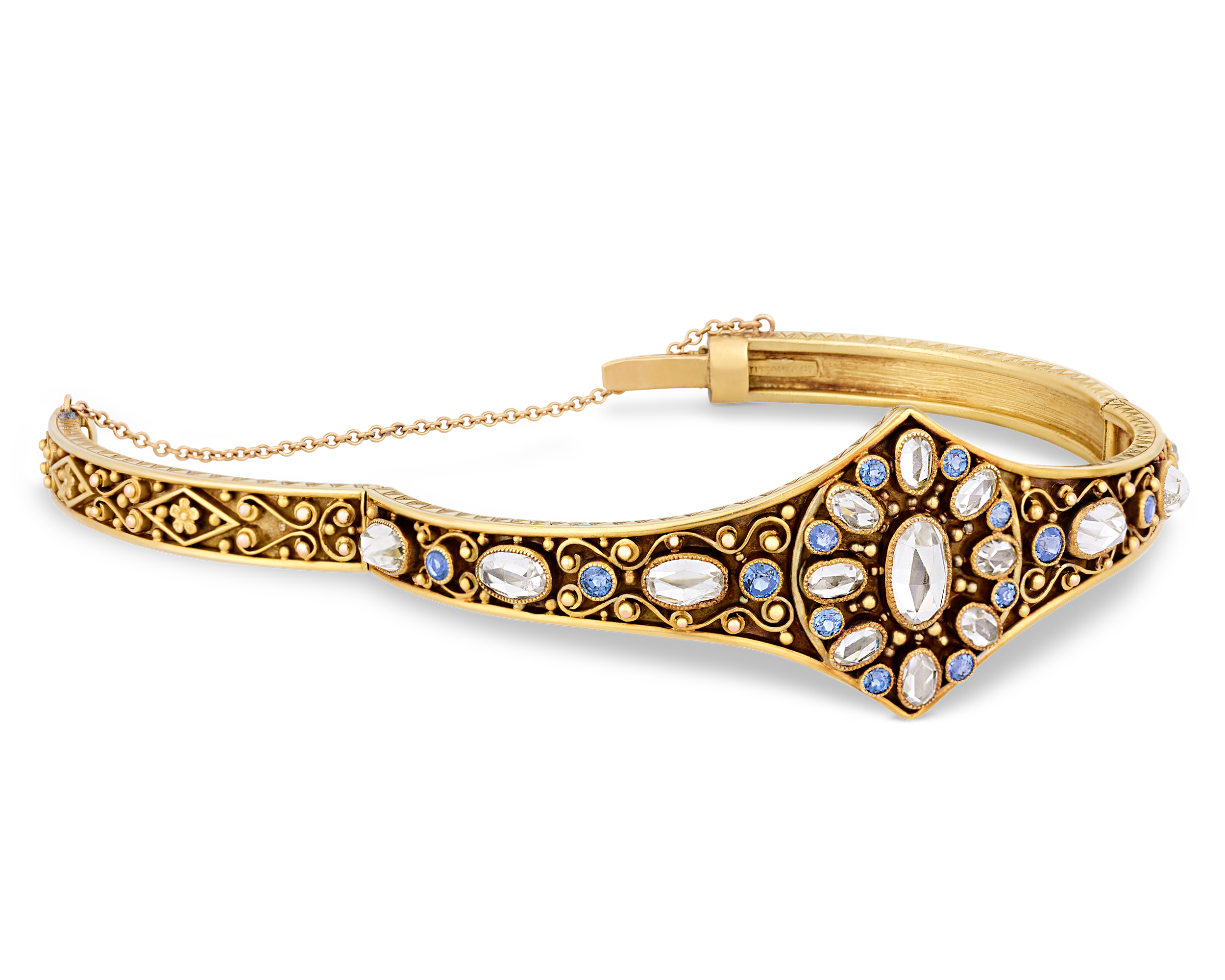 Louis Comfort Tiffany Topaz and Sapphire Bracelet
