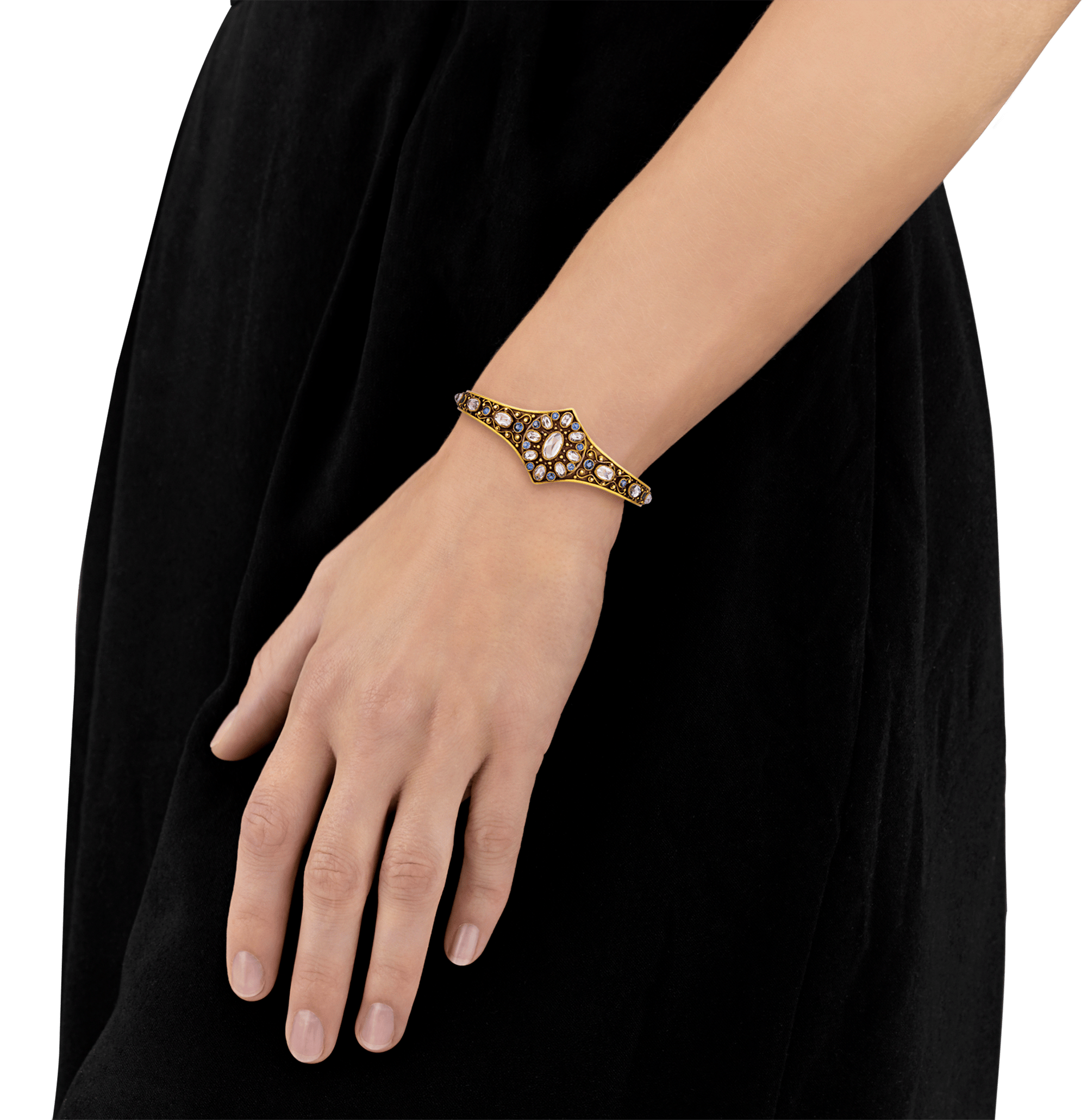 Louis Comfort Tiffany Topaz and Sapphire Bracelet