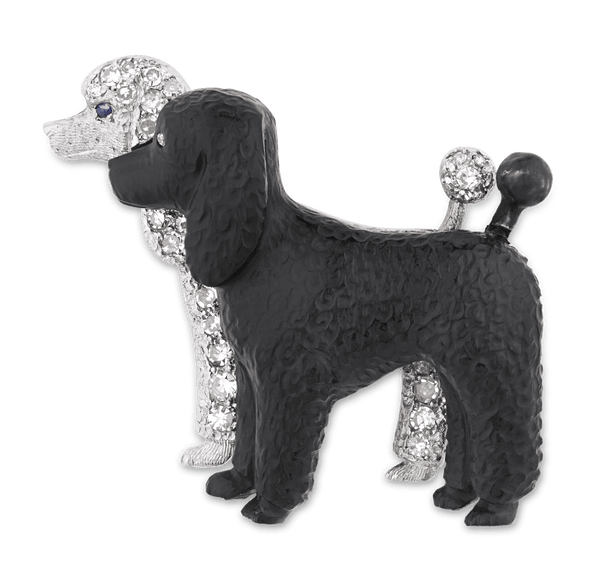 Art Deco Poodle Brooch