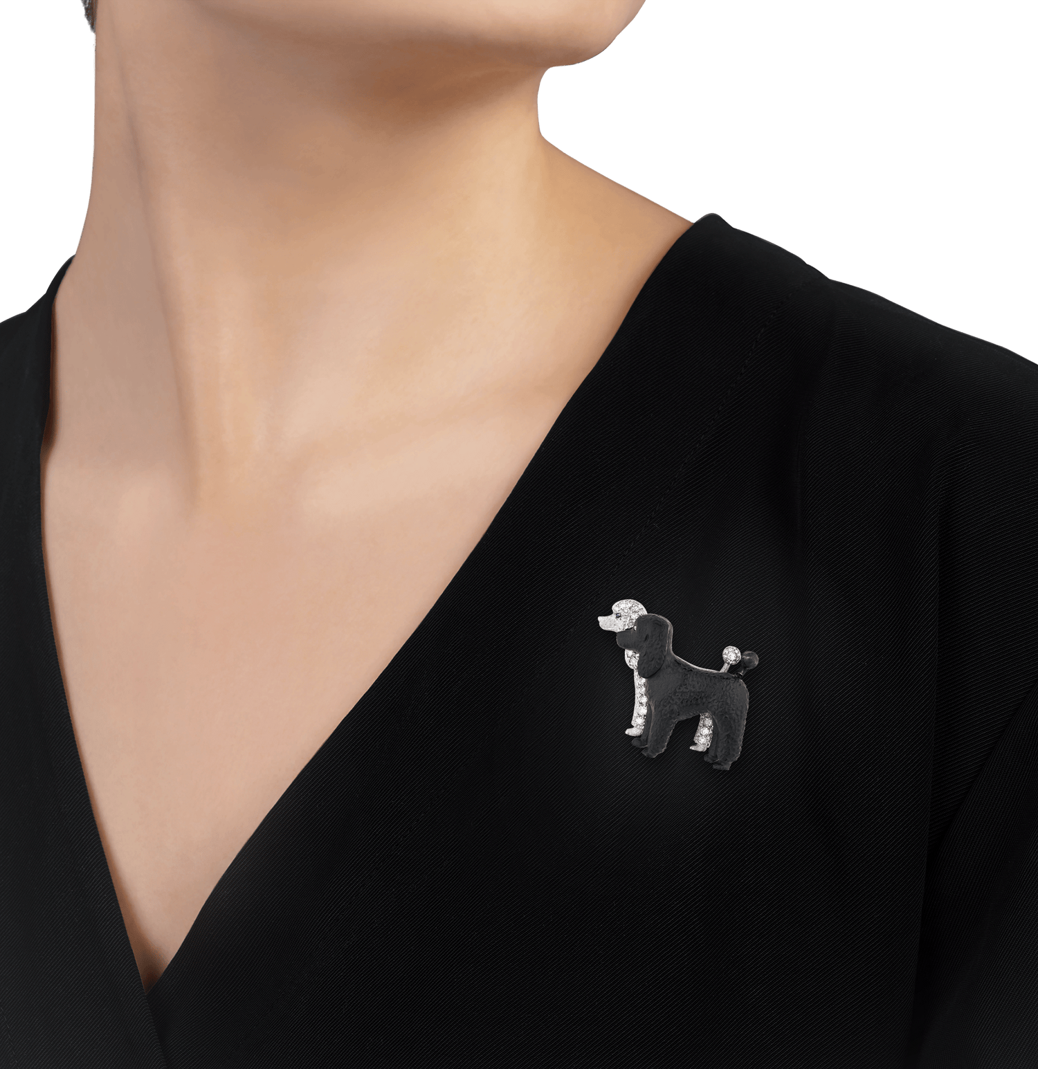 Art Deco Poodle Brooch