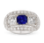 Art Deco Untreated Burma Sapphire Ring, 2.25 Carats