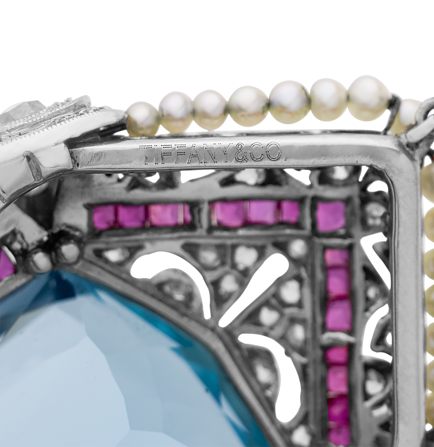 Tiffany & Co. Aquamarine Pendant Necklace, 40.00 carats