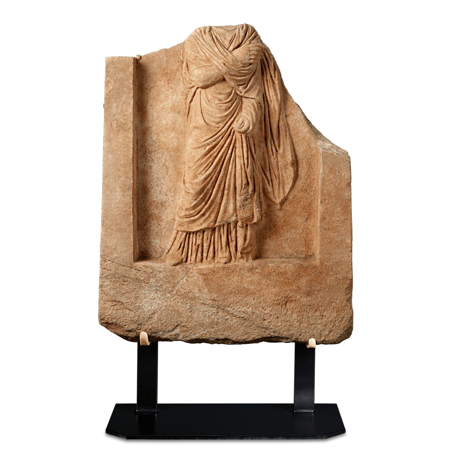 Ancient Roman Stele Relief Fragment