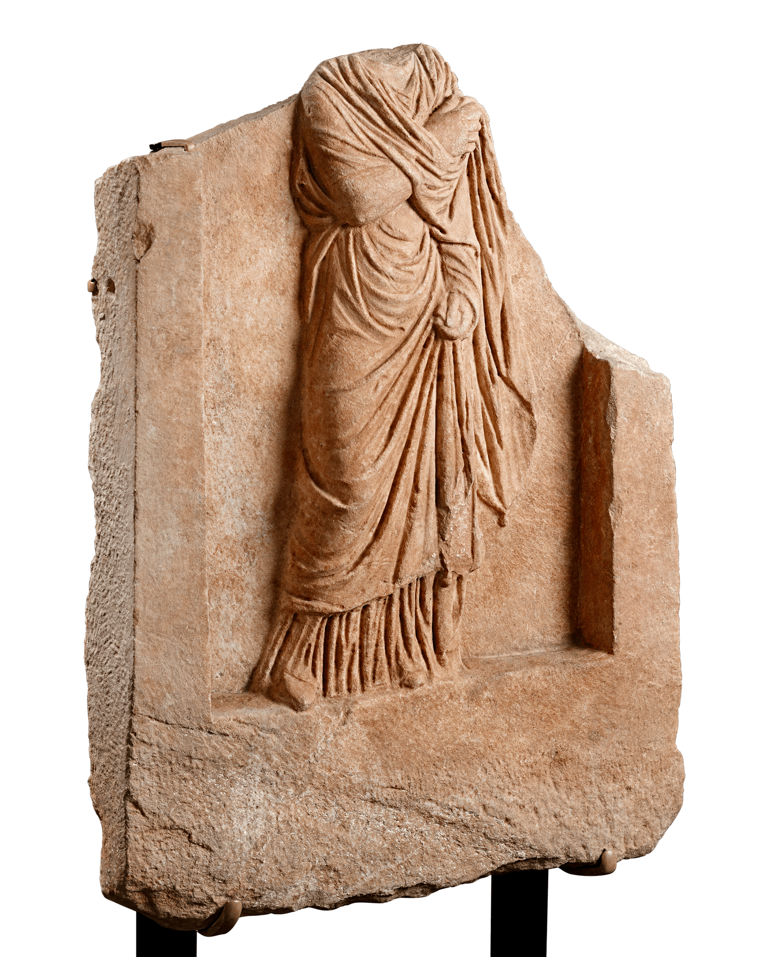 Ancient Roman Stele Relief Fragment