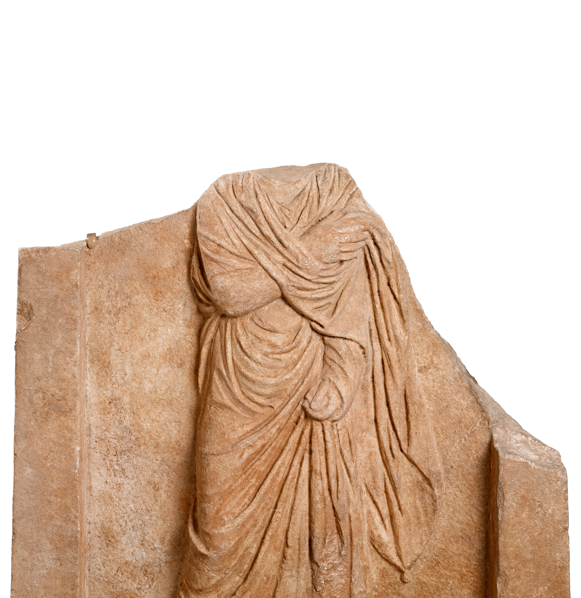 Ancient Roman Stele Relief Fragment