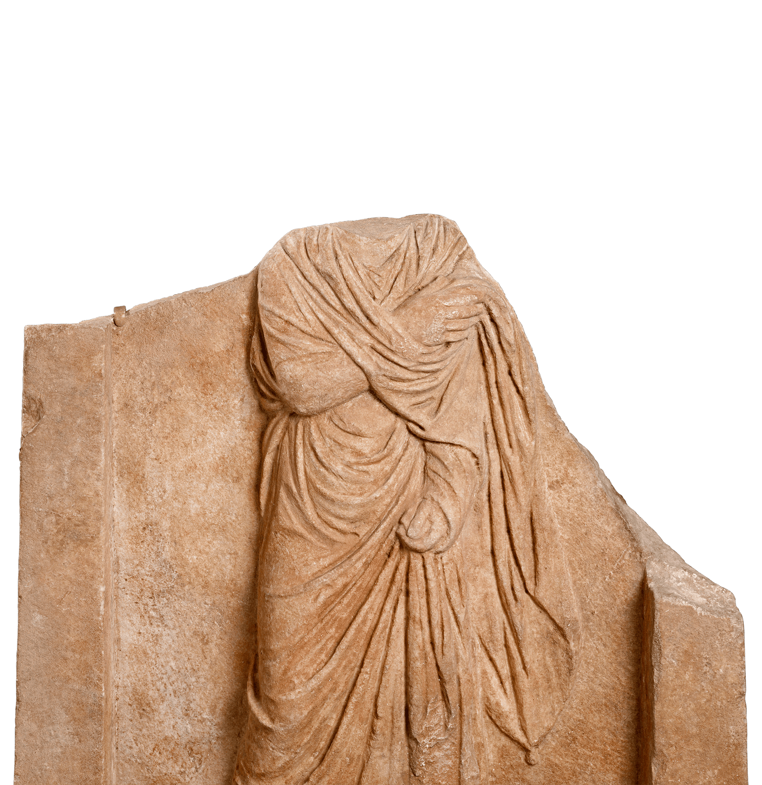 Ancient Roman Stele Relief Fragment