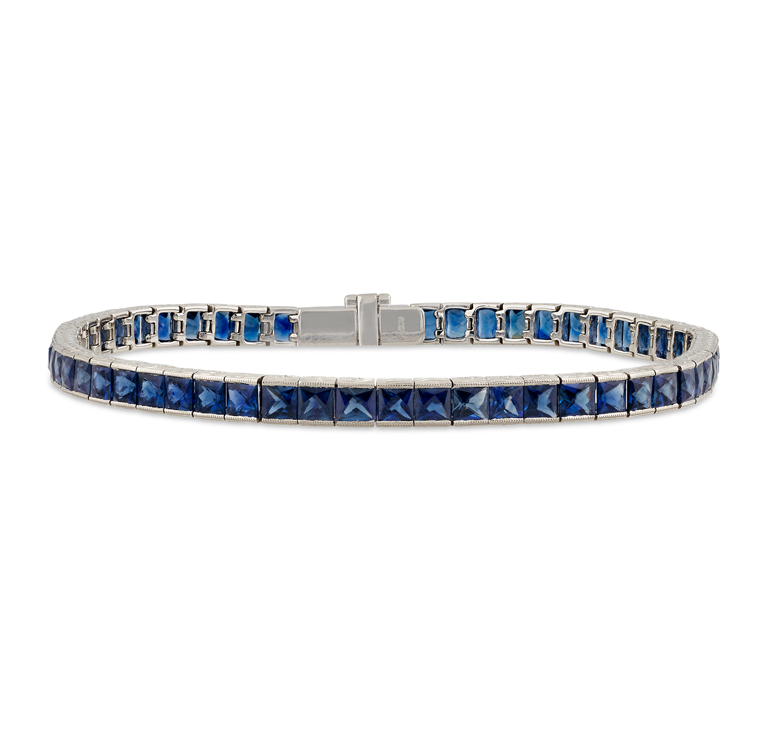Sapphire Tennis Bracelet, 9.94 Carats