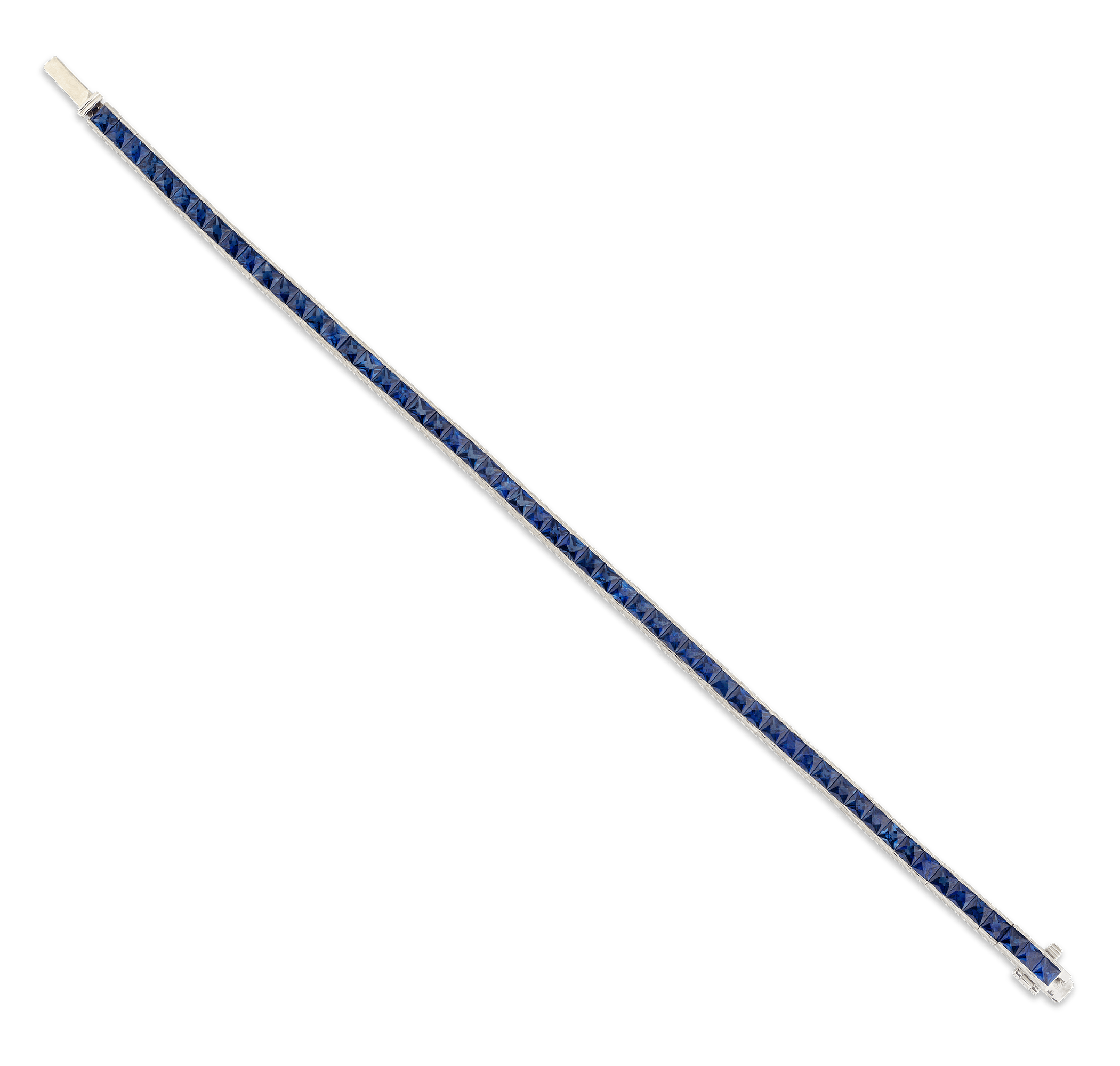 Sapphire Tennis Bracelet, 9.94 Carats