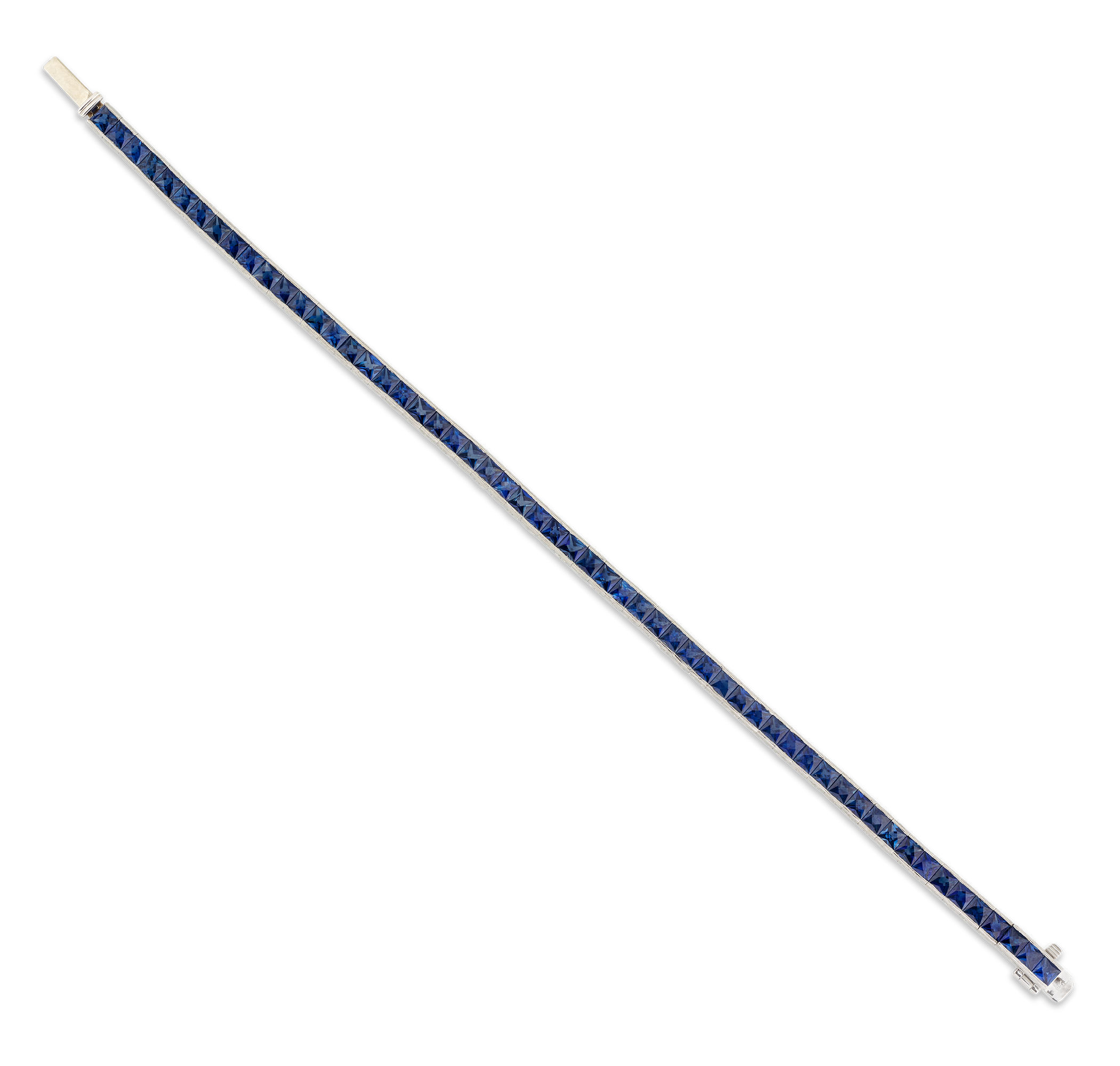 Sapphire Tennis Bracelet, 9.94 Carats