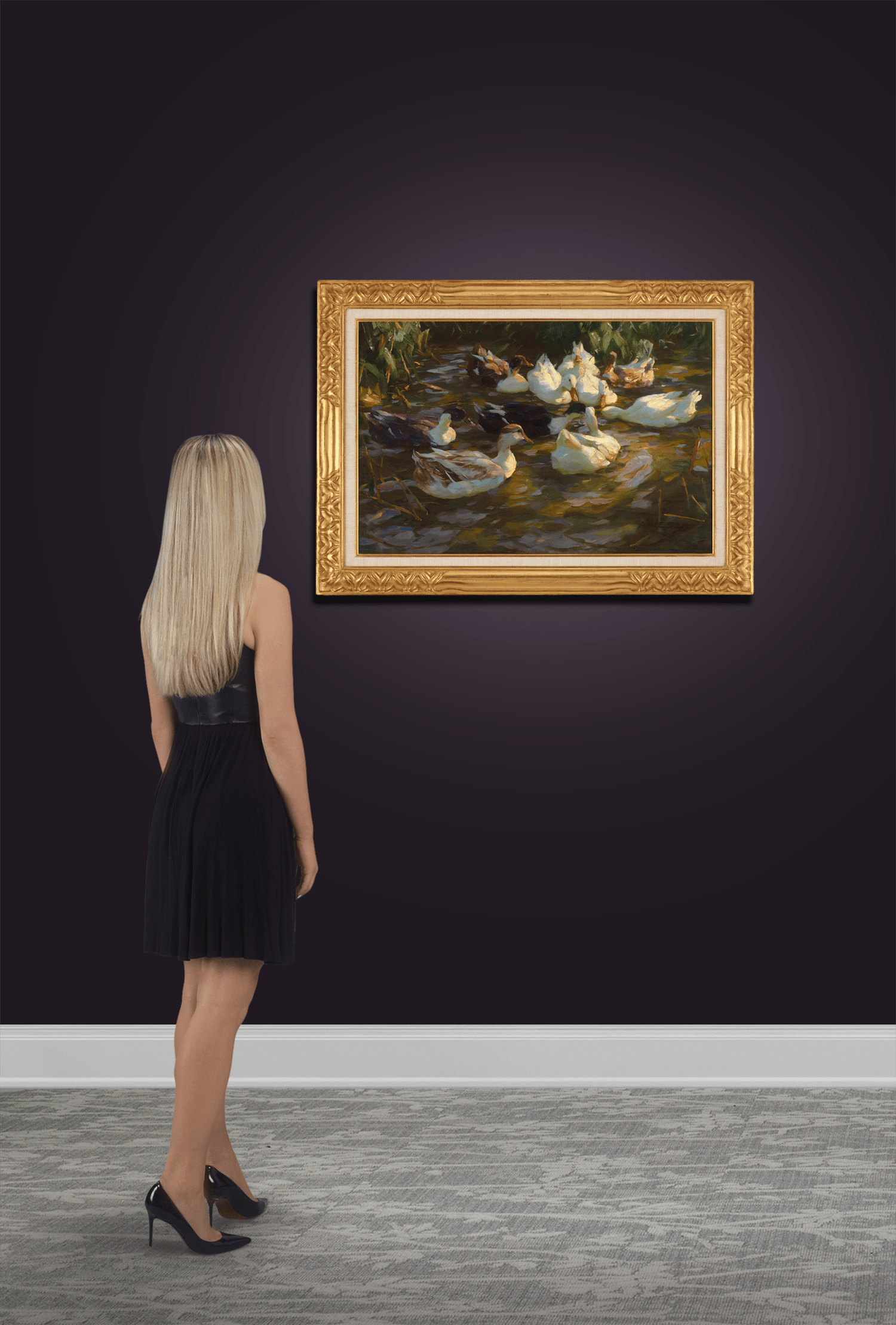 Ducks in a Pond by Alexander Koester