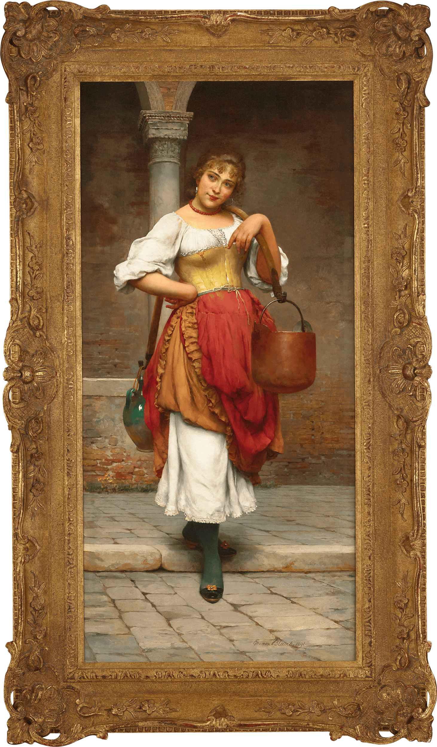 The Water Carrier by Eugen von Blaas