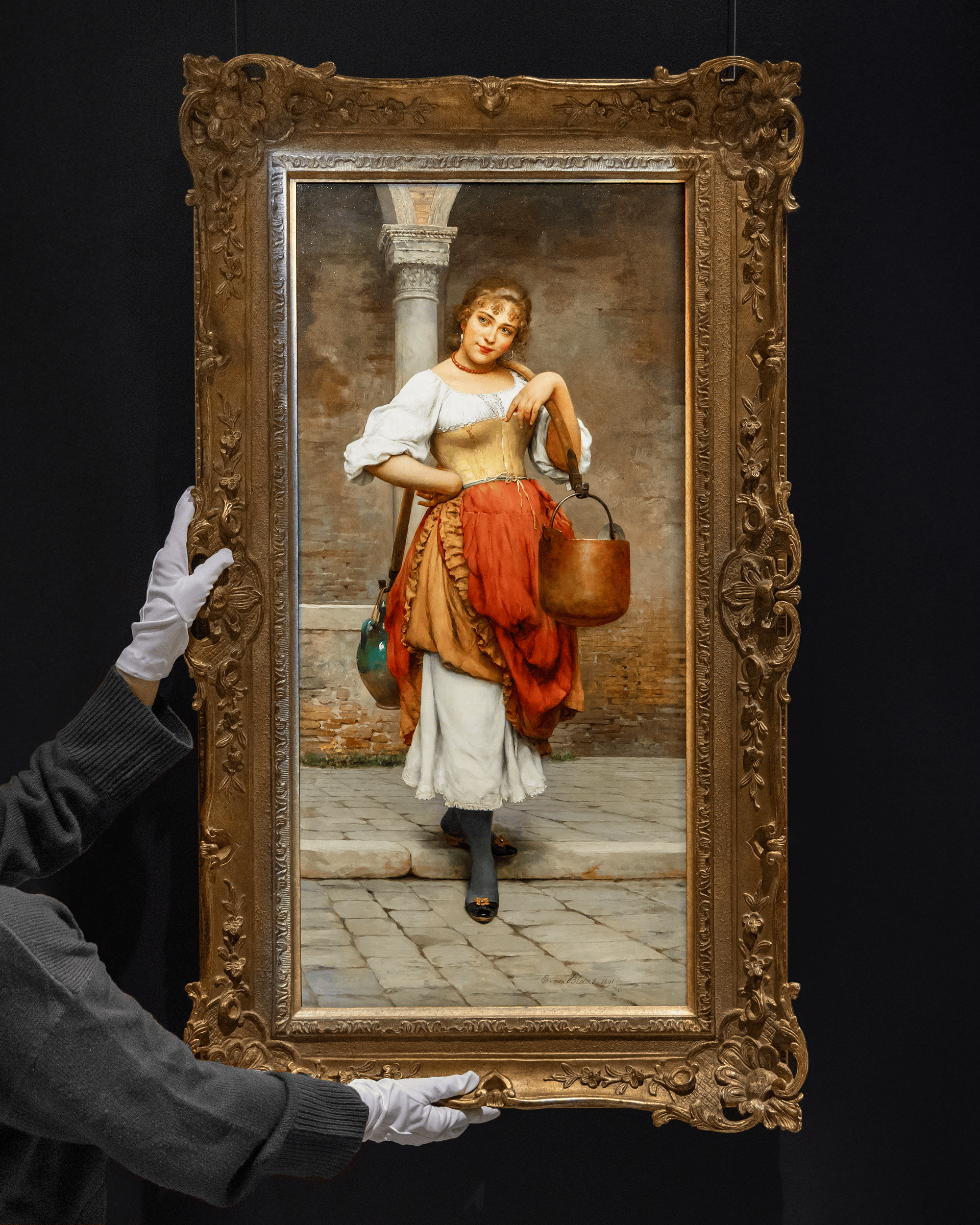 The Water Carrier by Eugen von Blaas