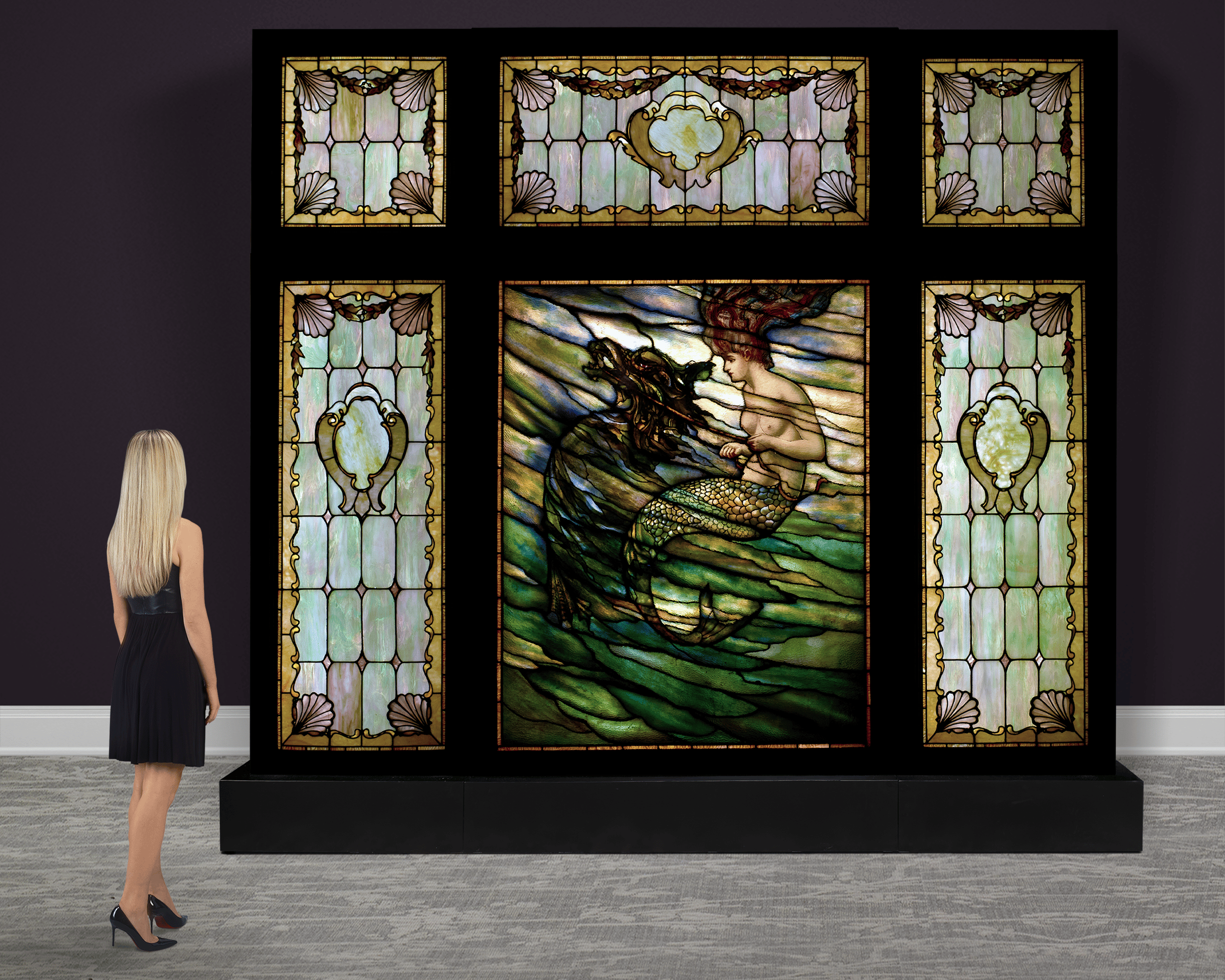 Tiffany Studios Mermaid Window