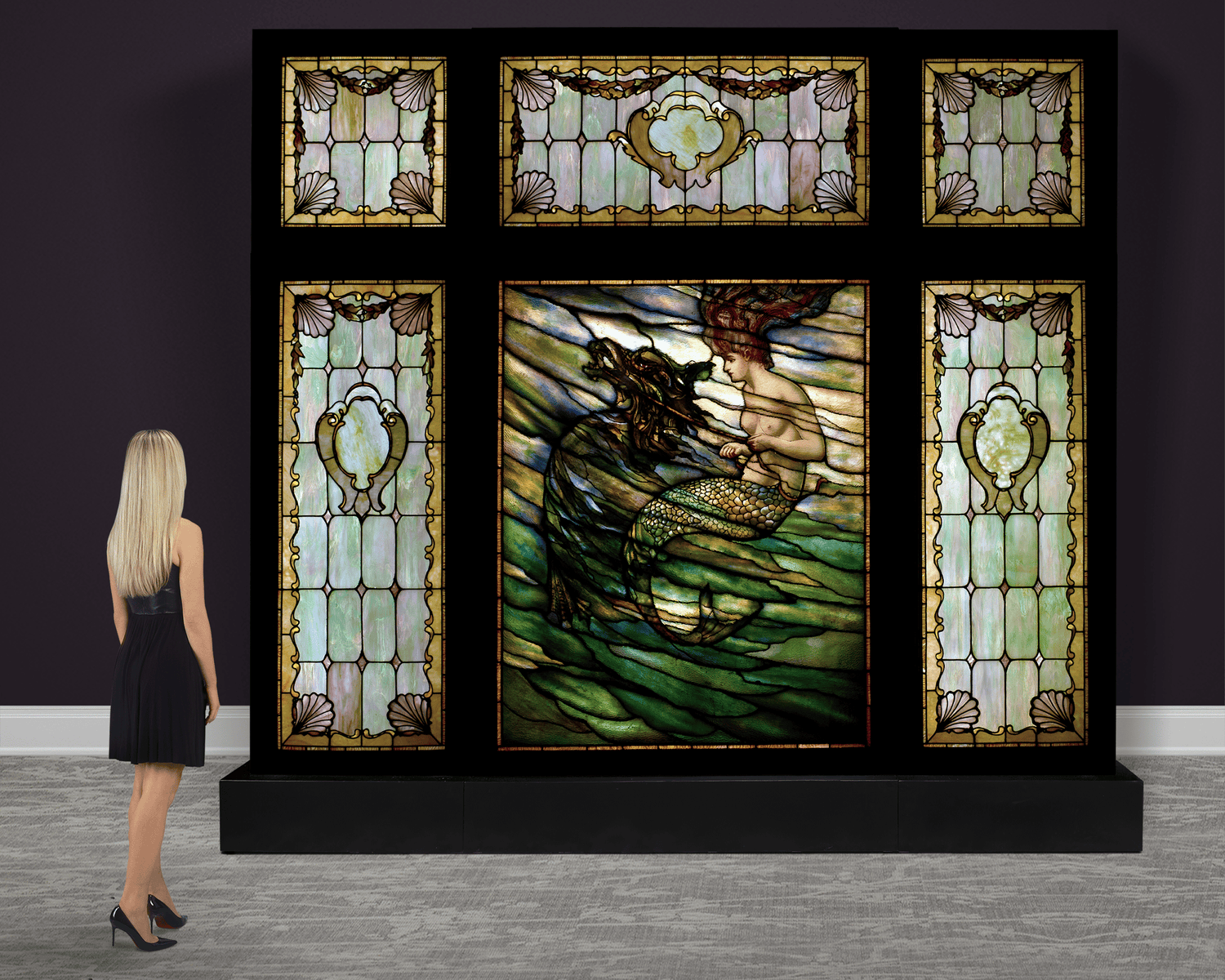 Tiffany Studios Mermaid Window
