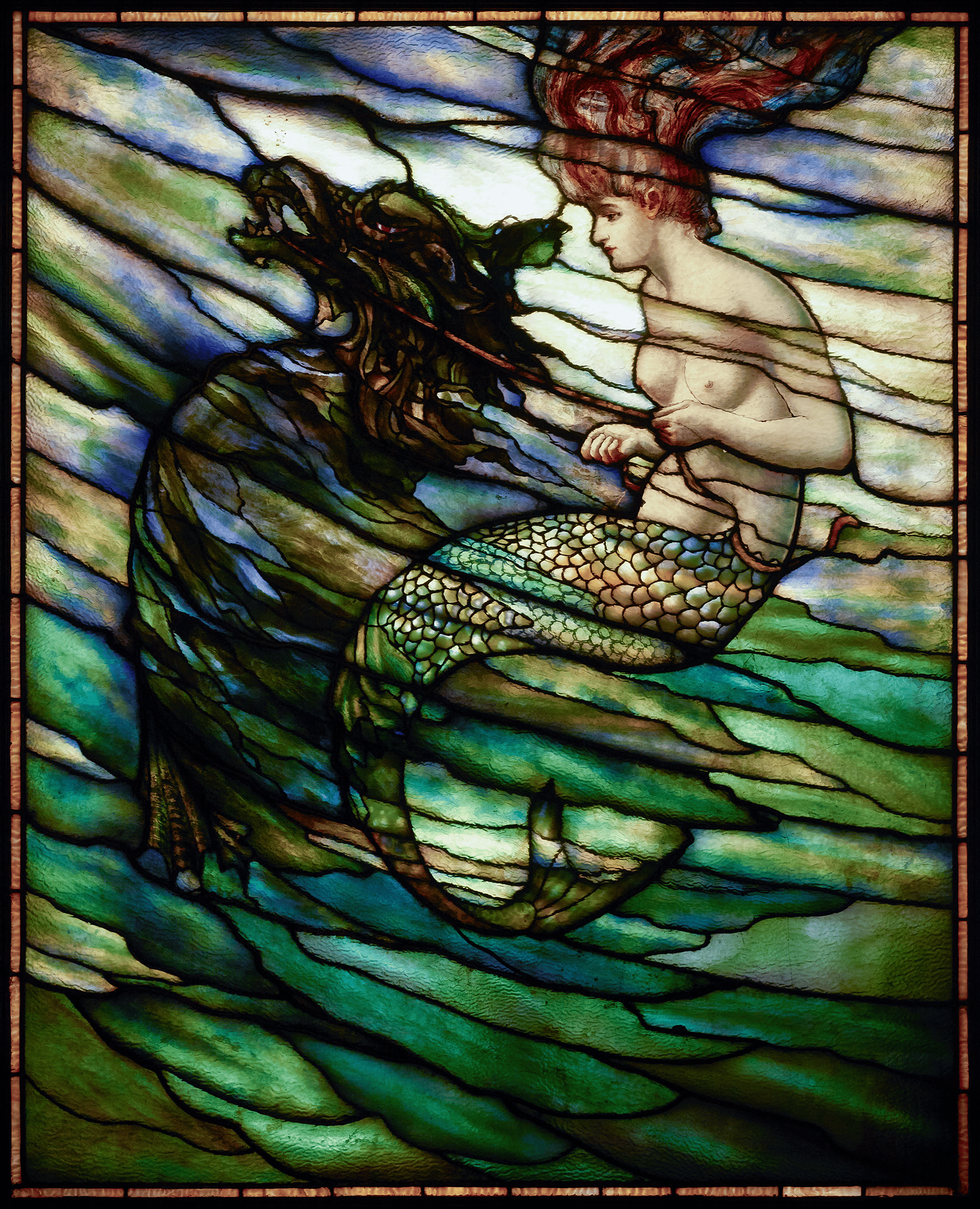 Tiffany Studios Mermaid Window