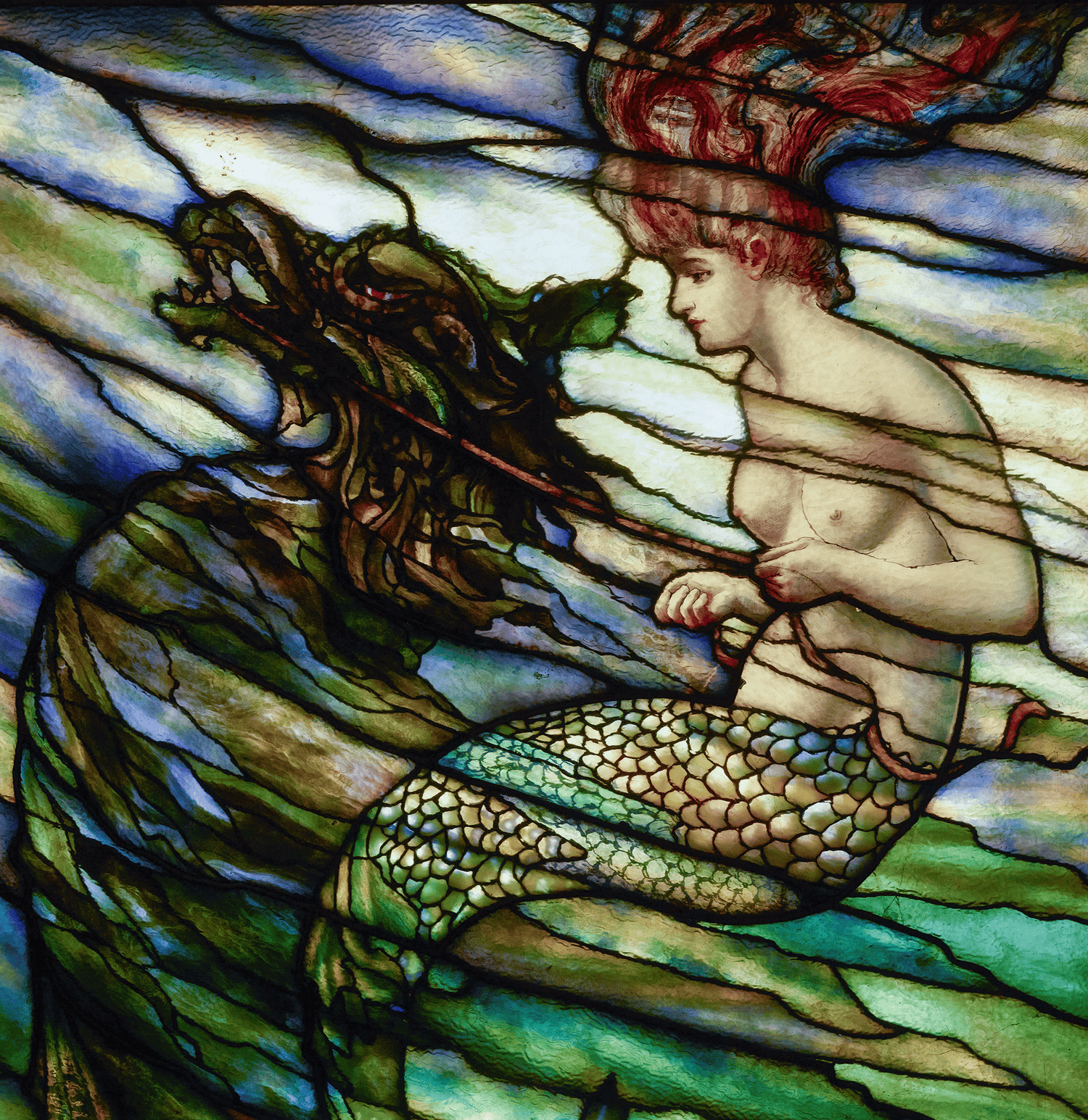 Tiffany Studios Mermaid Window