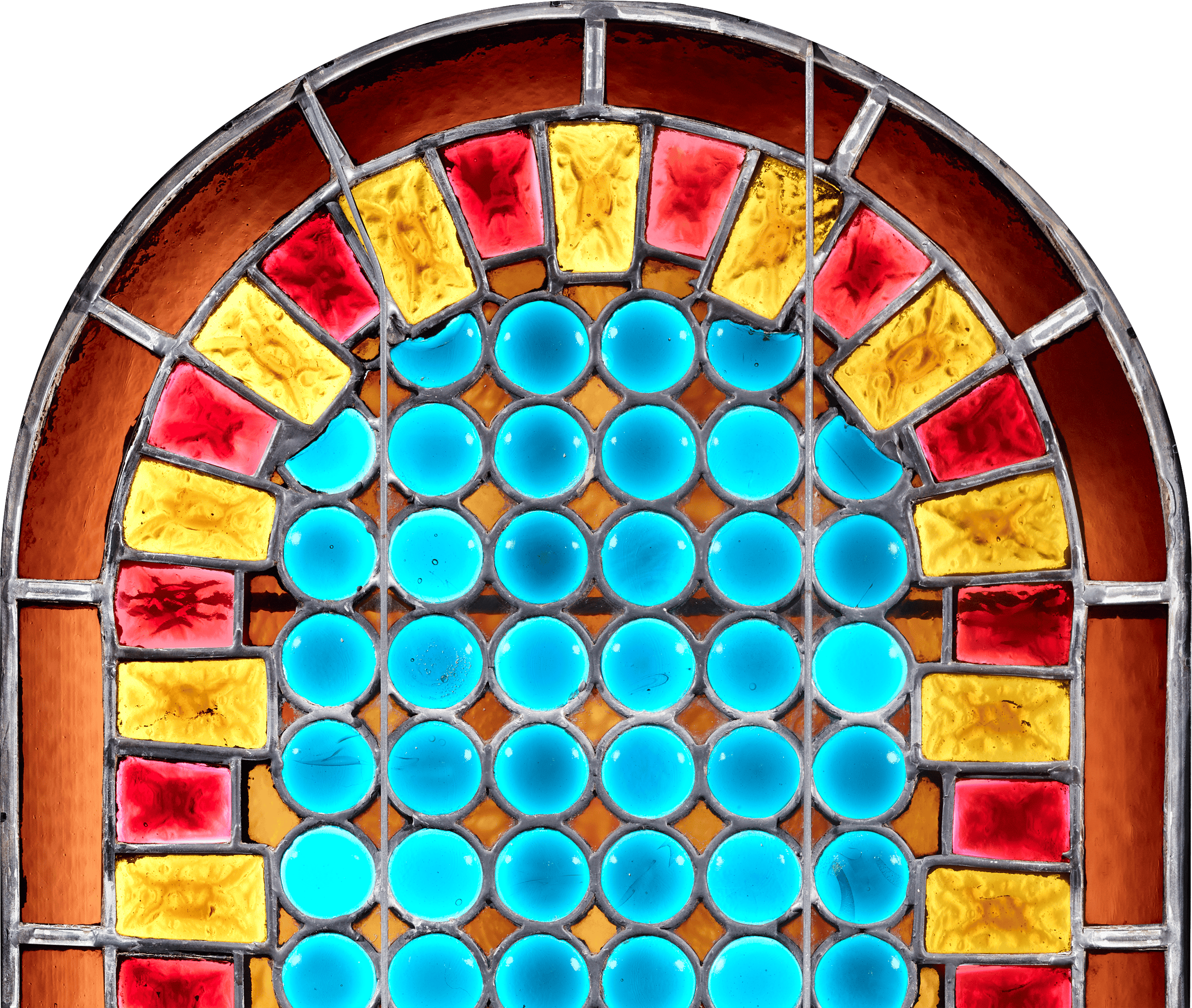 Blue Circles Stained Glass Window by John La Farge