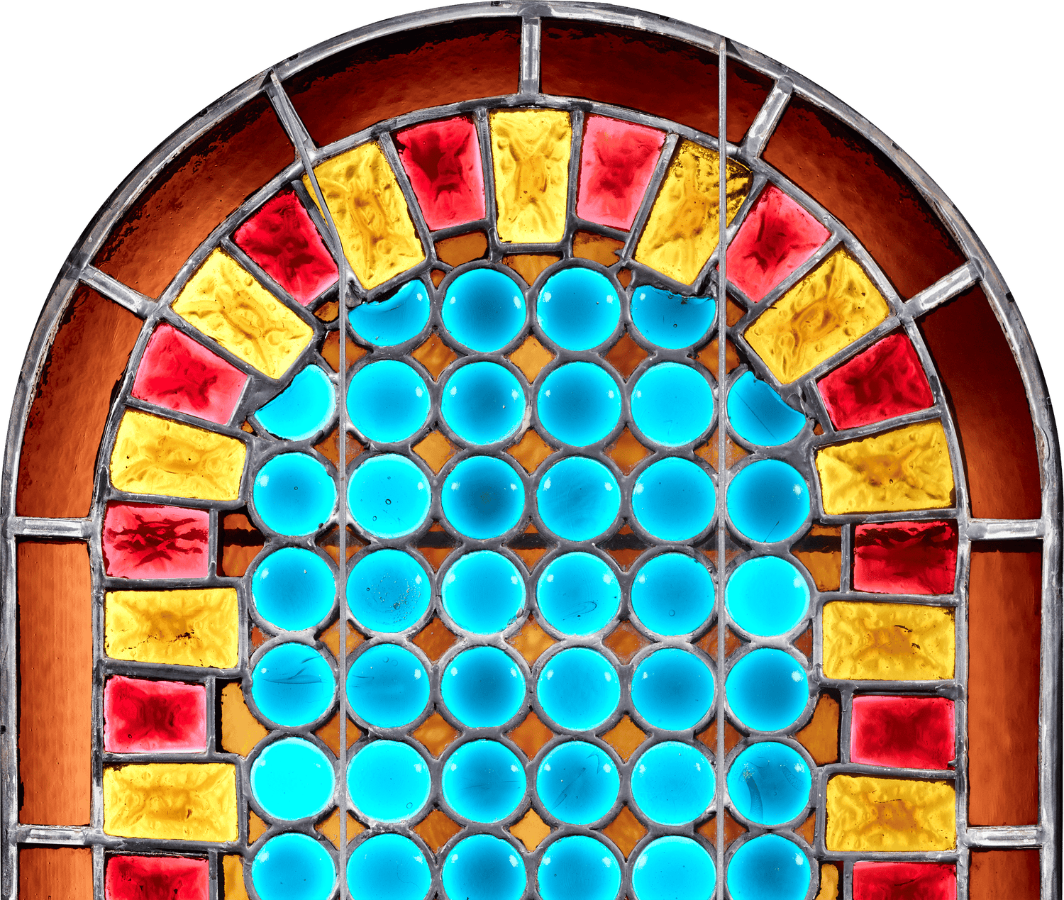 Blue Circles Stained Glass Window by John La Farge