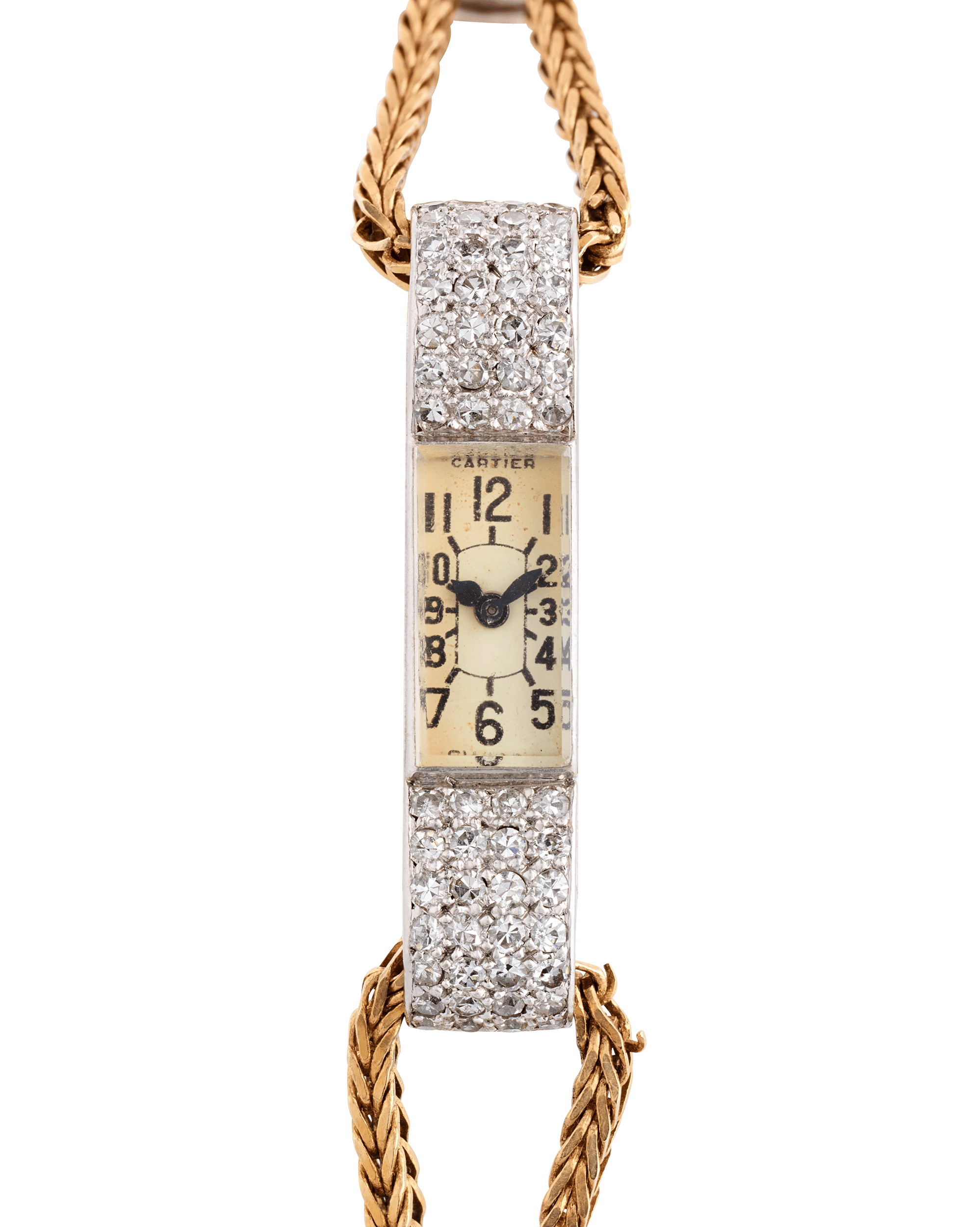 Art Deco Diamond and Gold Cartier Watch