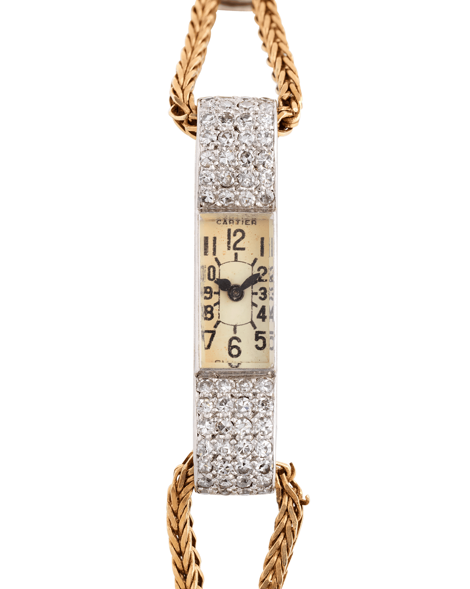 Art Deco Diamond and Gold Cartier Watch
