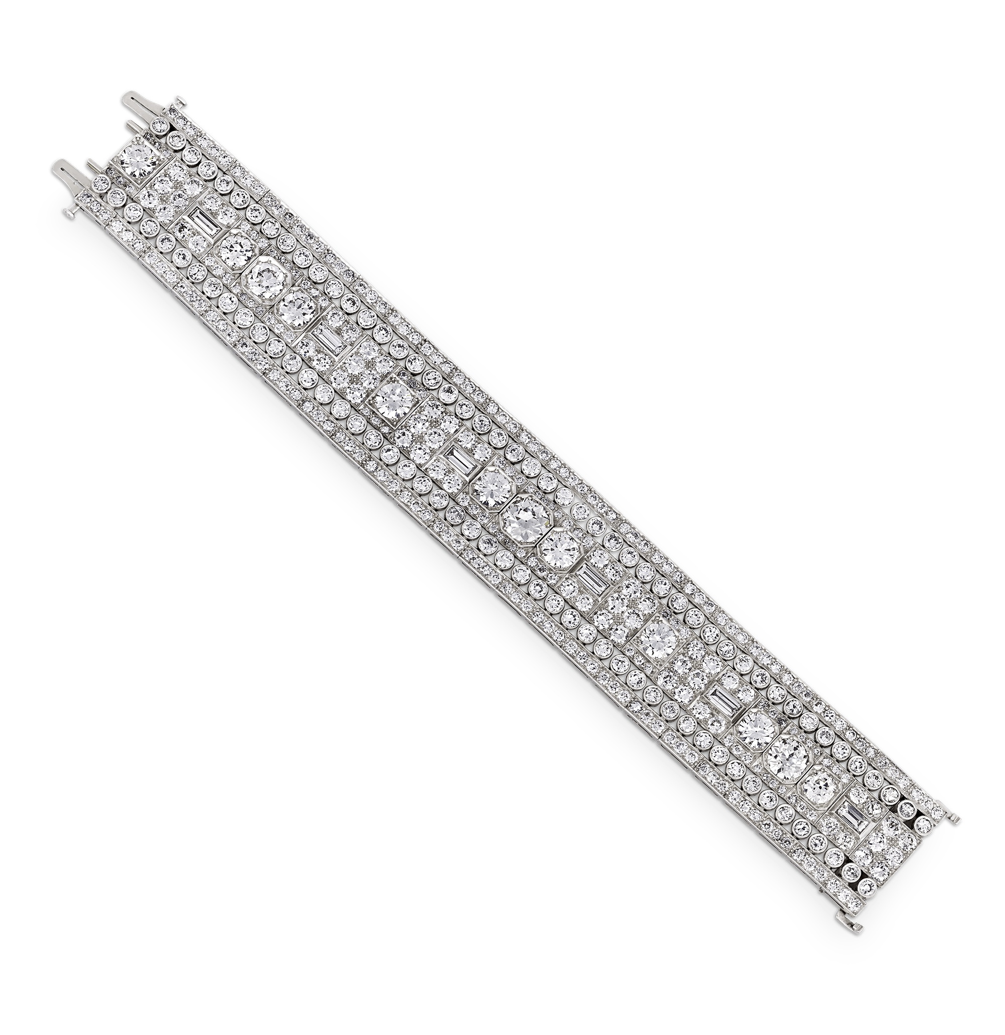 Tiffany & Co. Art Deco Diamond Bracelet, 32.00 Carats