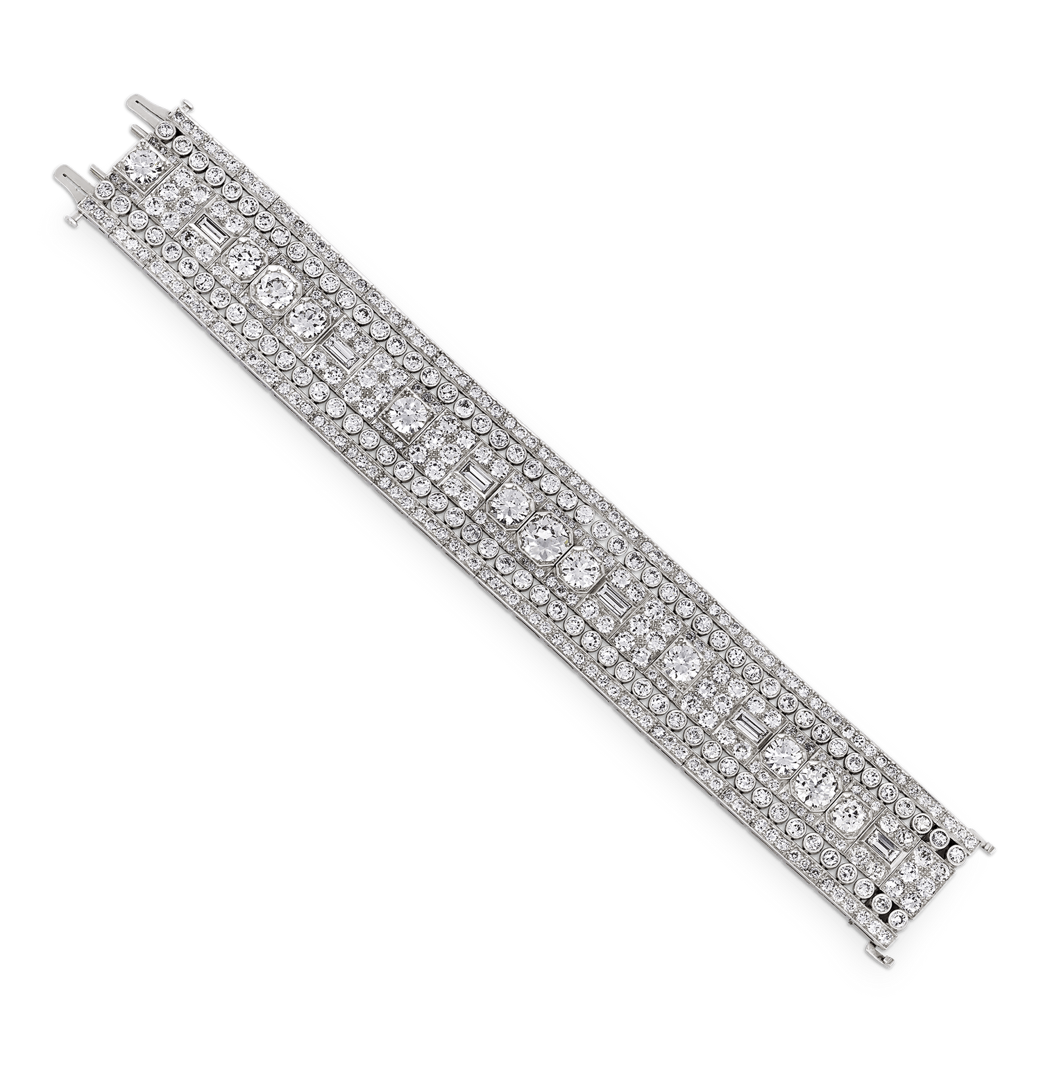 Tiffany & Co. Art Deco Diamond Bracelet, 32.00 Carats