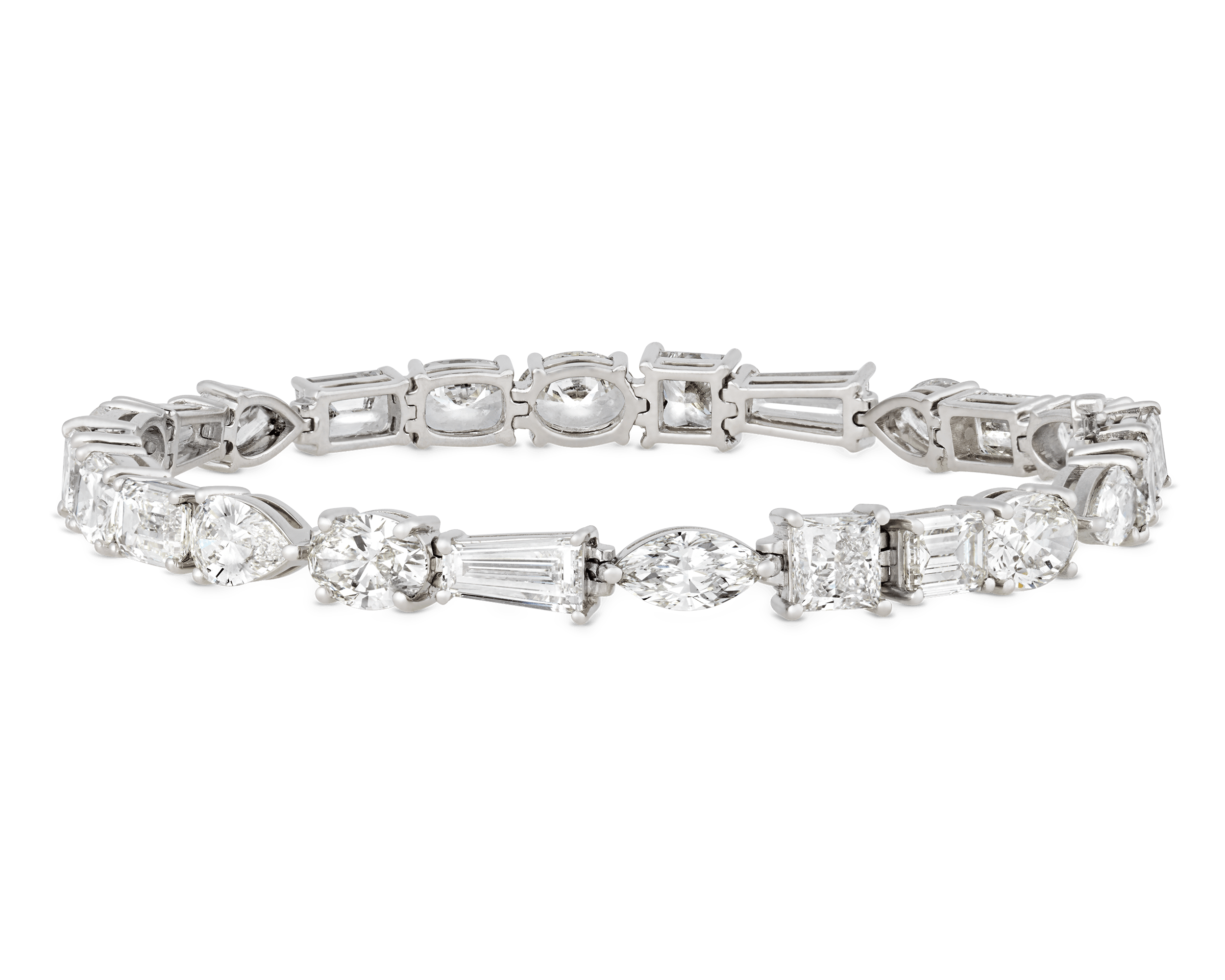 Mixed Shape Diamond Bracelet, 19.01 Carats