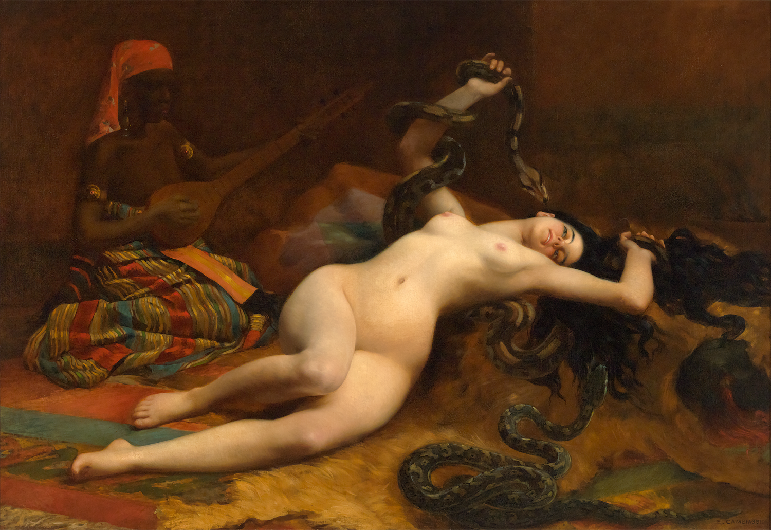 Une charmeuse by Emile Cambiaggio