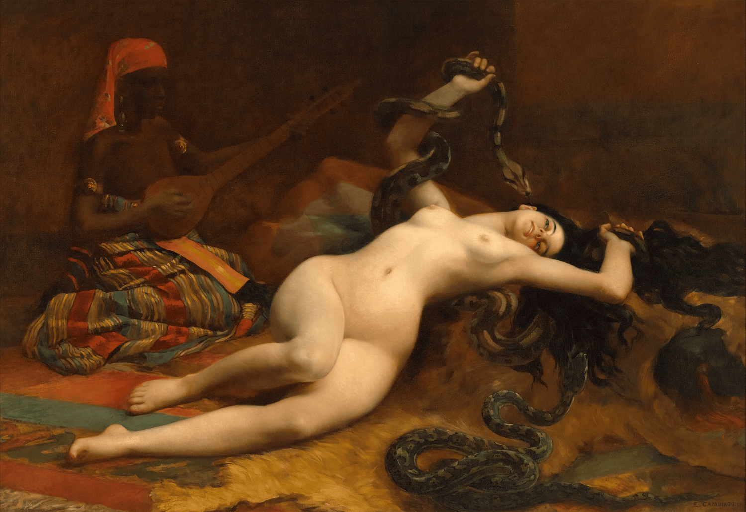Une charmeuse by Emile Cambiaggio