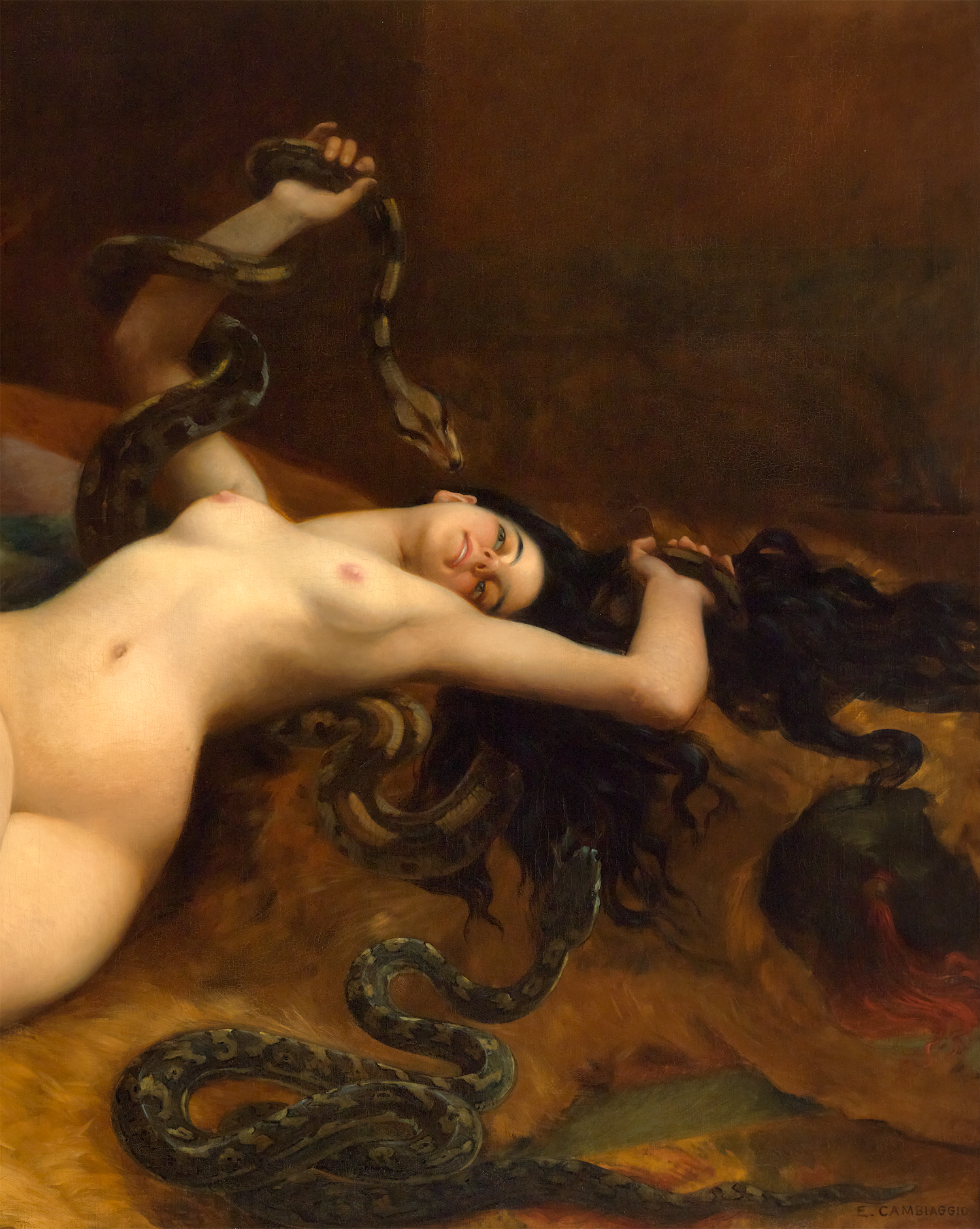 Une charmeuse by Emile Cambiaggio