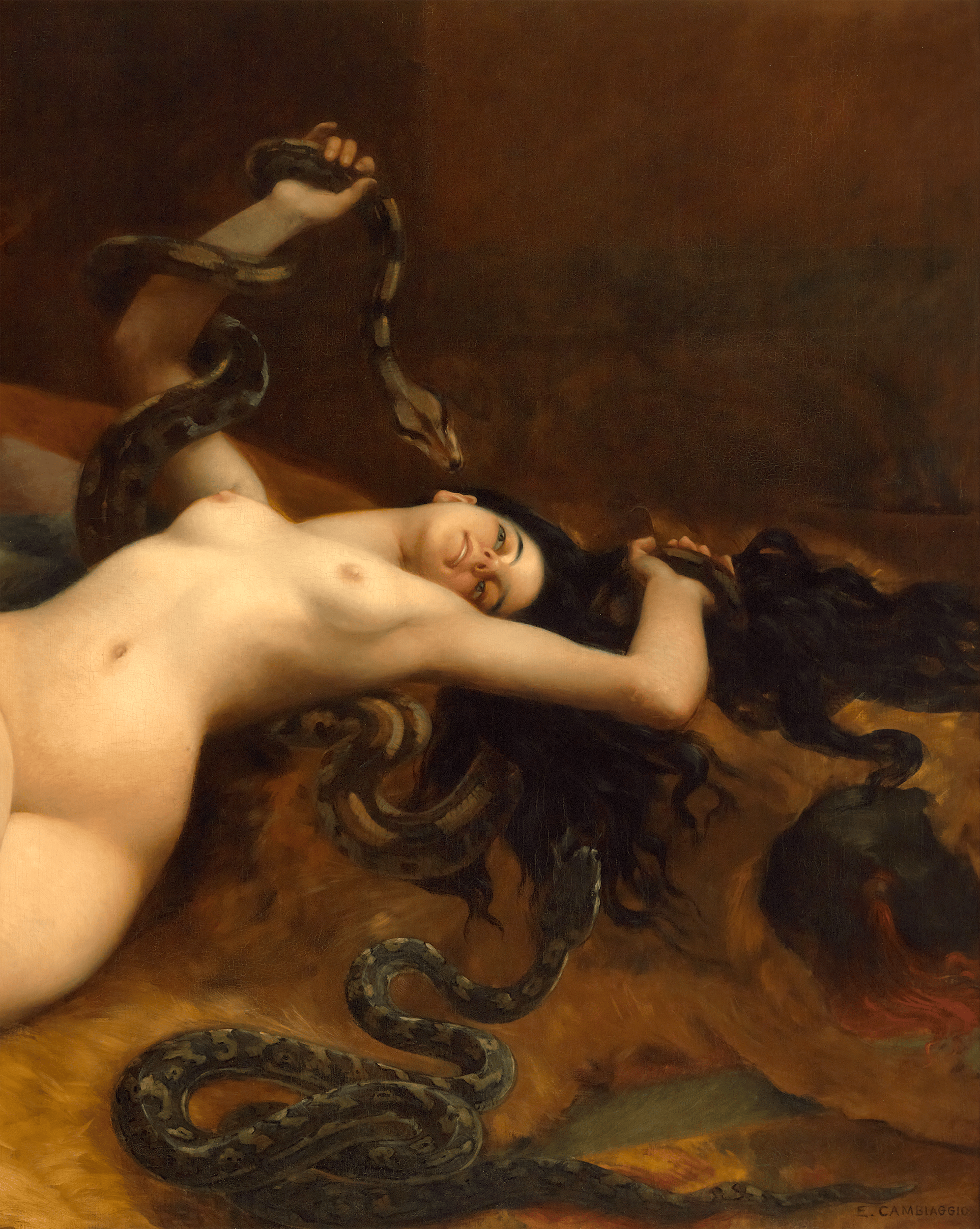 Une charmeuse by Emile Cambiaggio