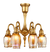 Tiffany Studios Six-Light Favrile Chandelier