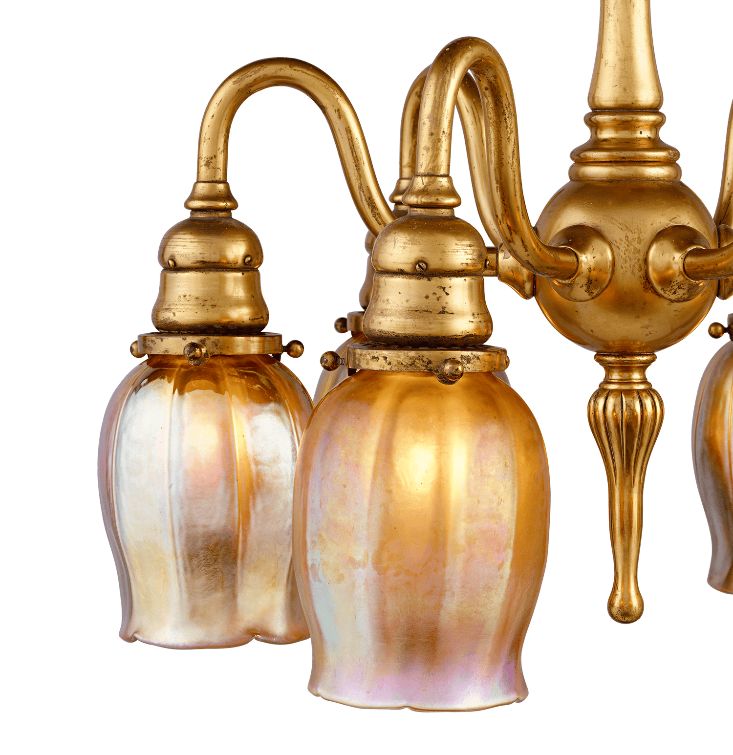 Tiffany Studios Six-Light Favrile Chandelier