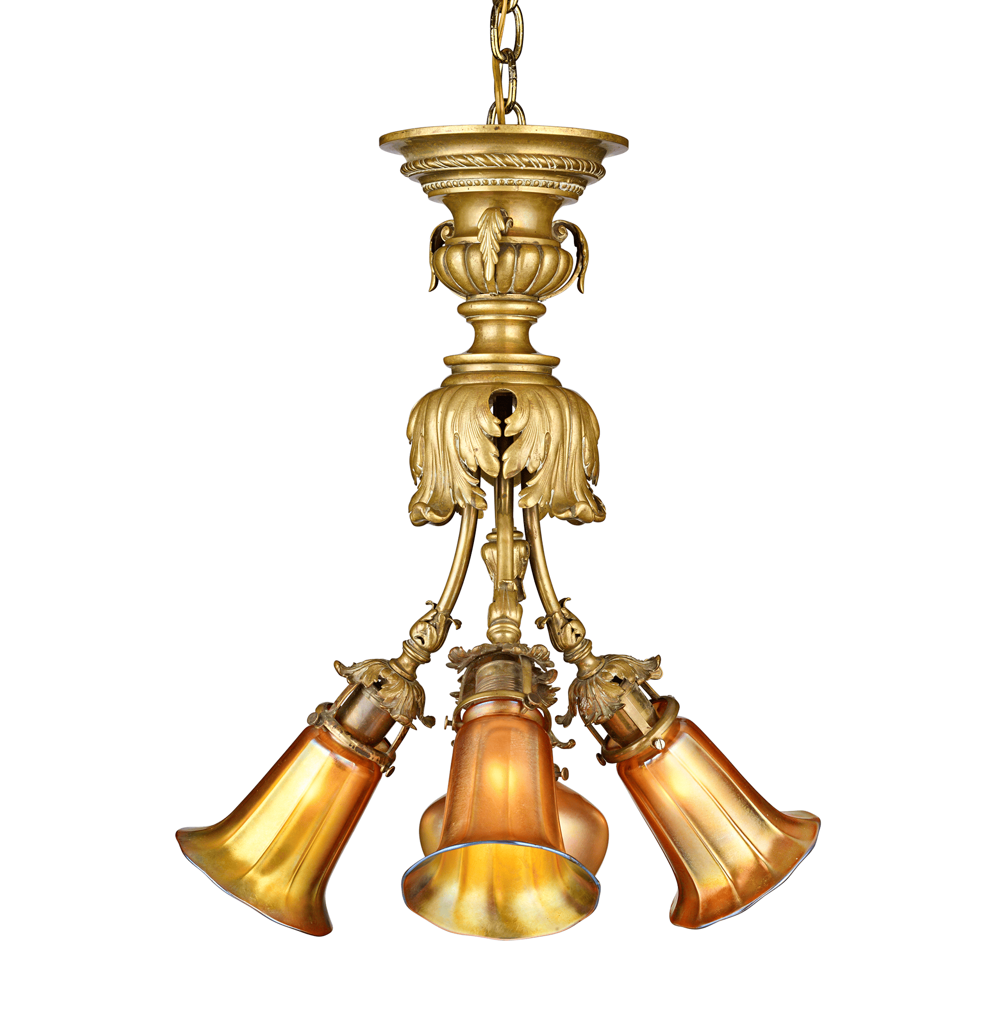 Steuben Aurene Chandelier