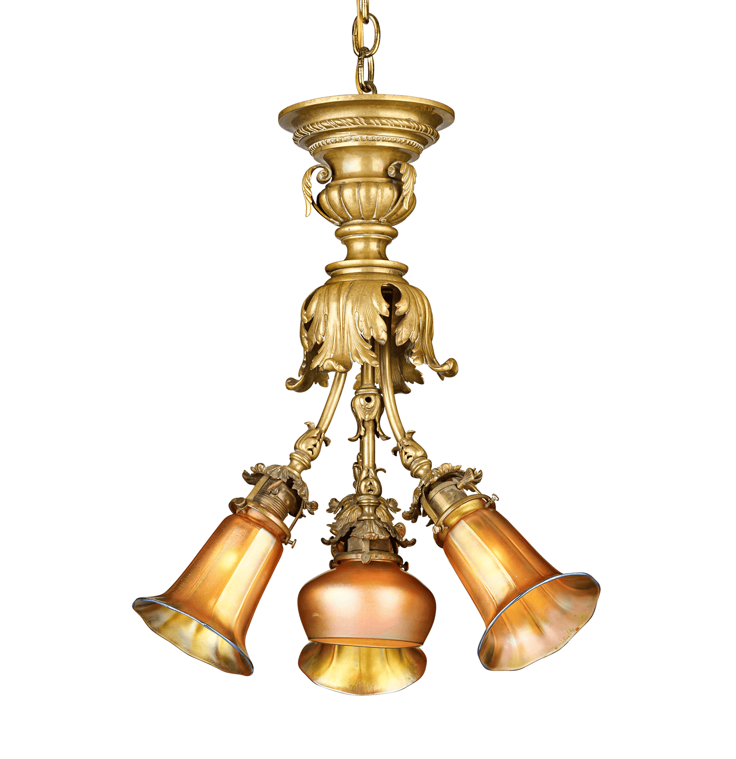 Steuben Aurene Chandelier