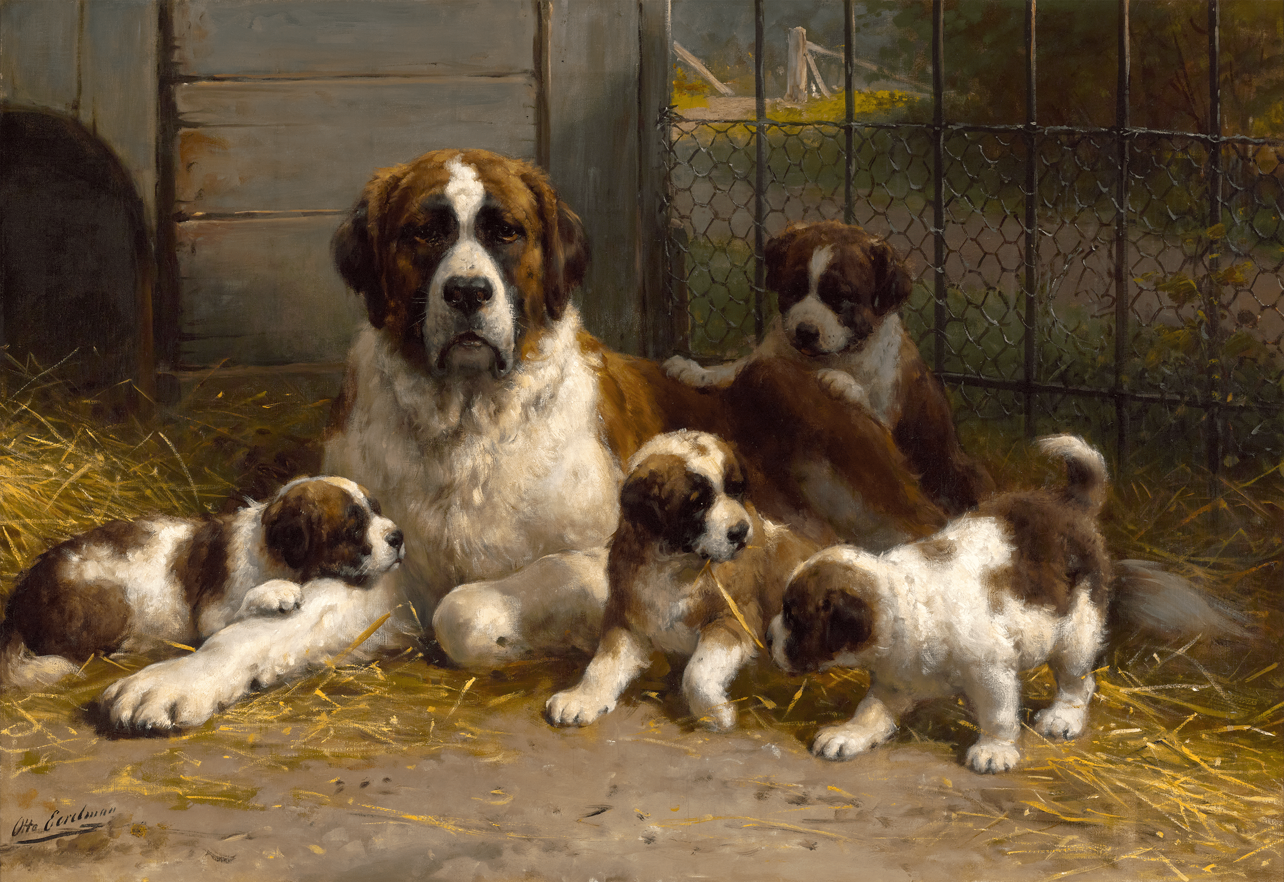 A Watchful Mother by Otto Eerelman