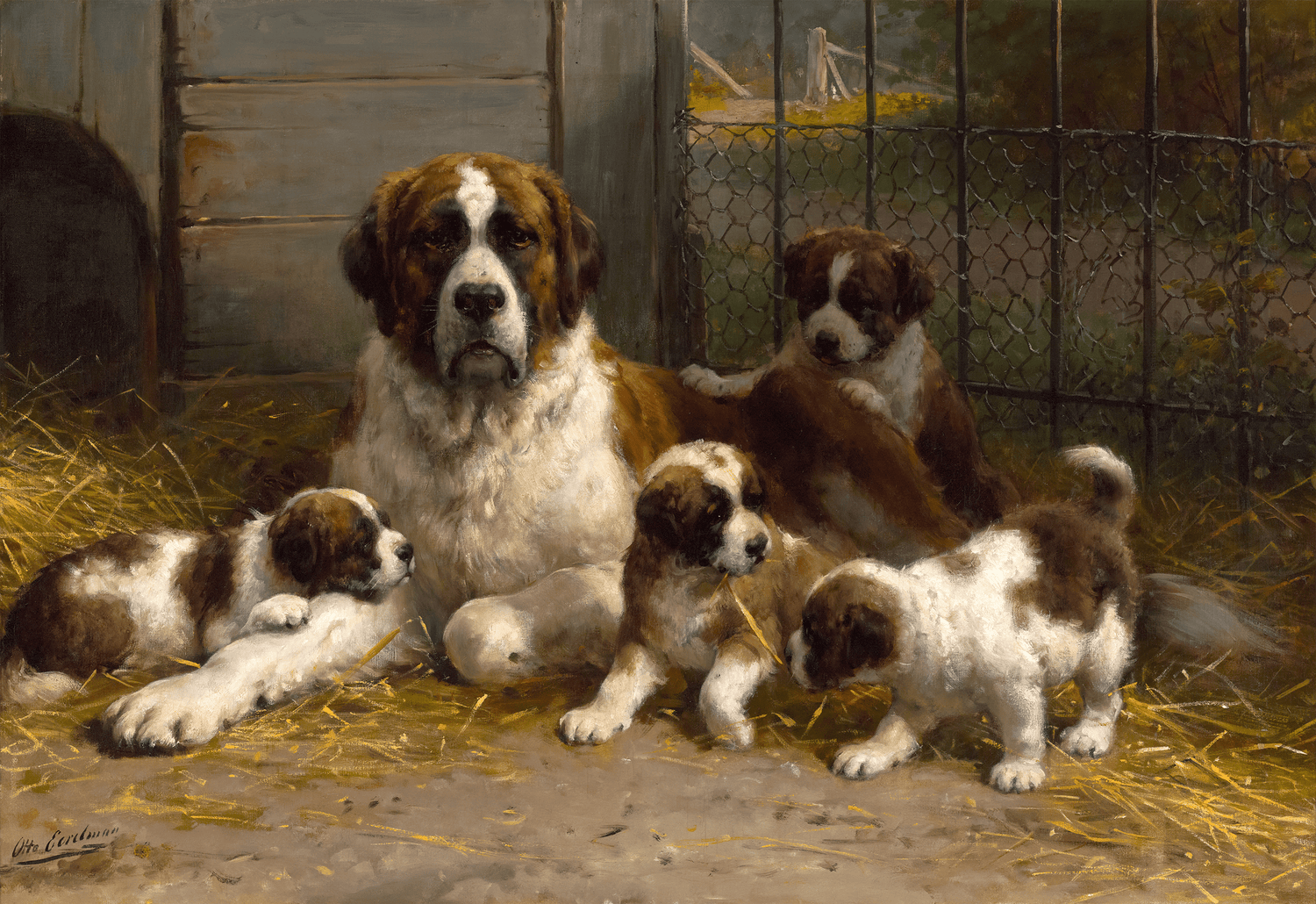 A Watchful Mother by Otto Eerelman