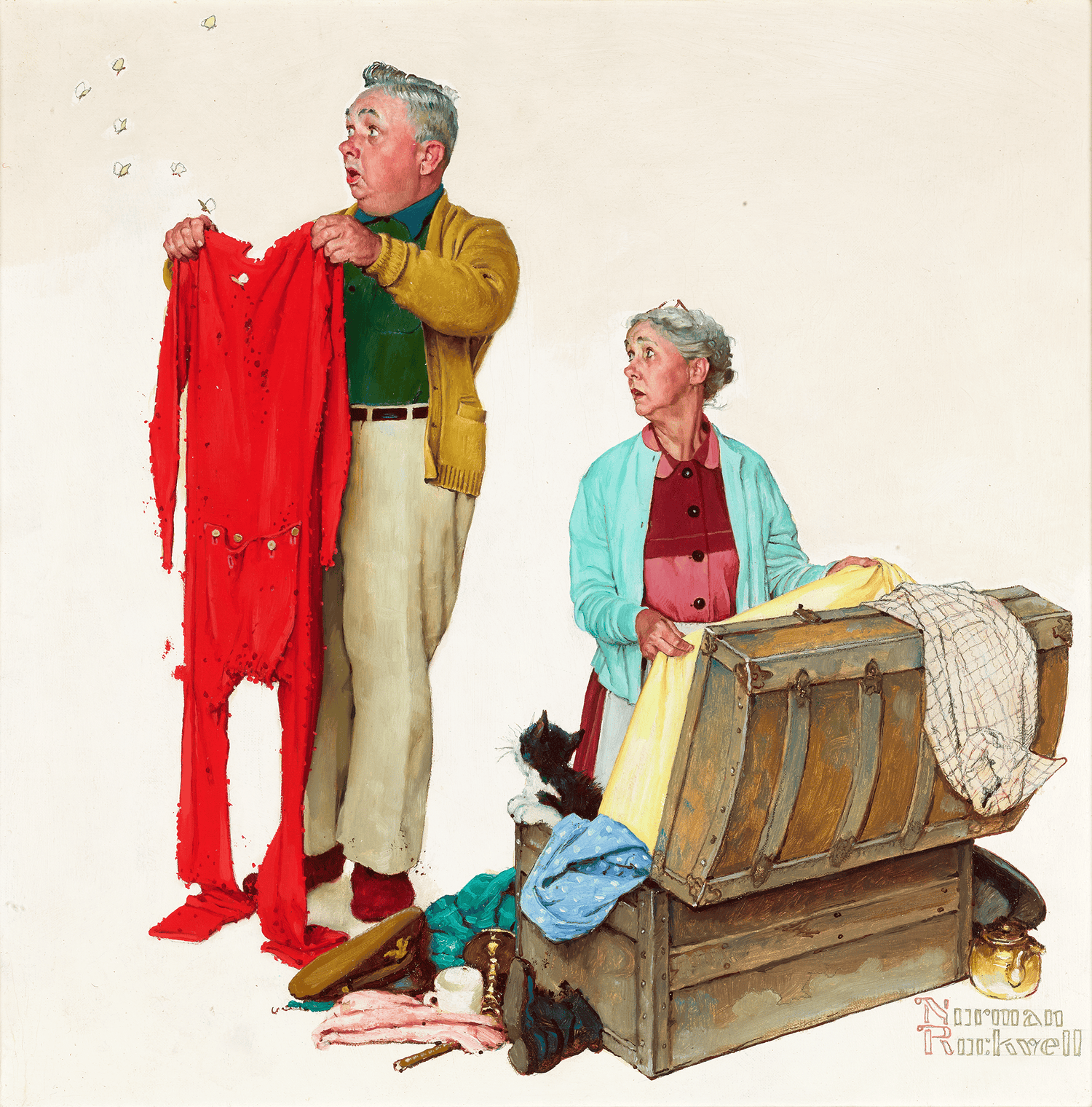 Tender Years: Moth Holes by Norman Rockwell