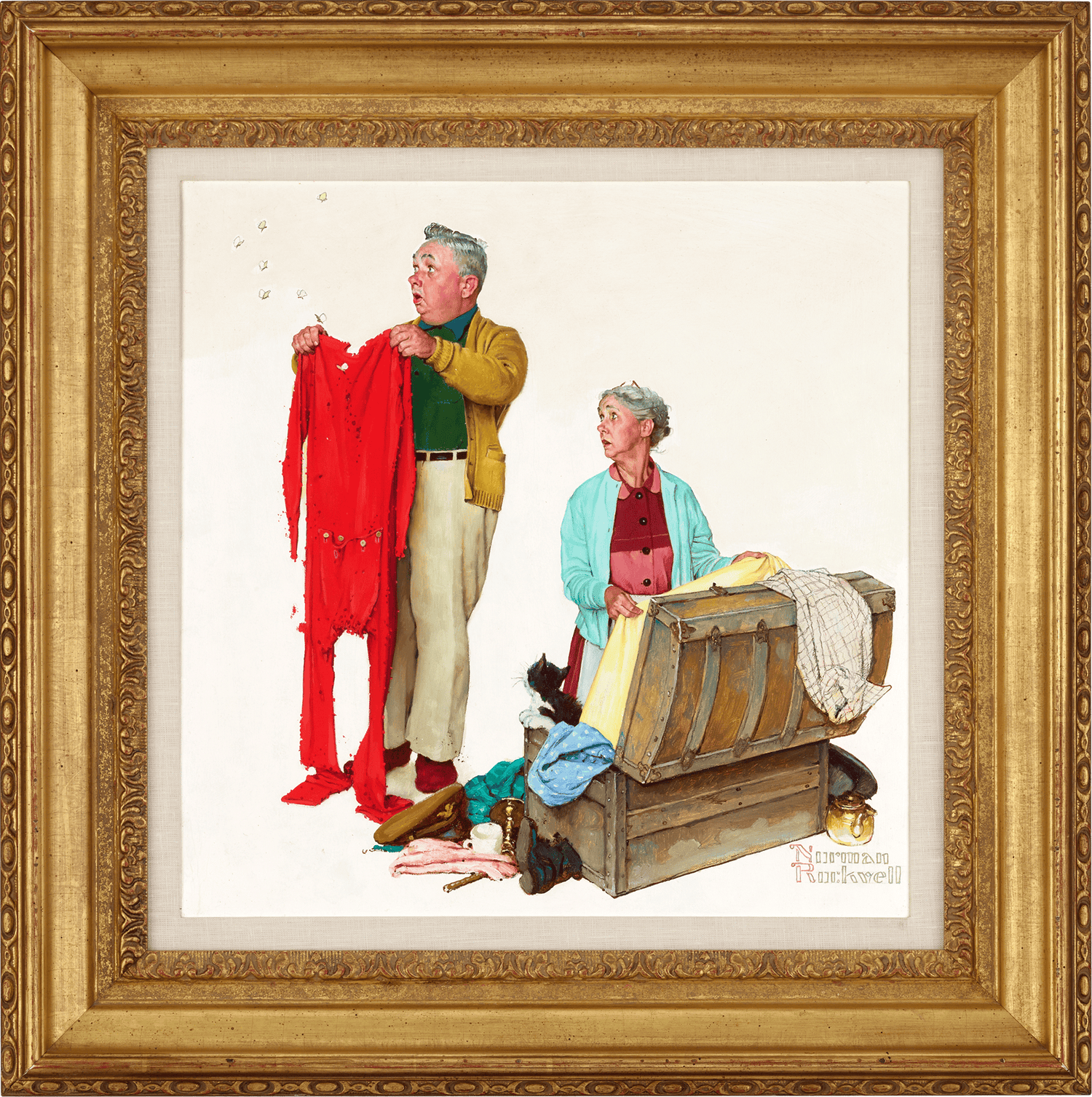 Tender Years: Moth Holes by Norman Rockwell