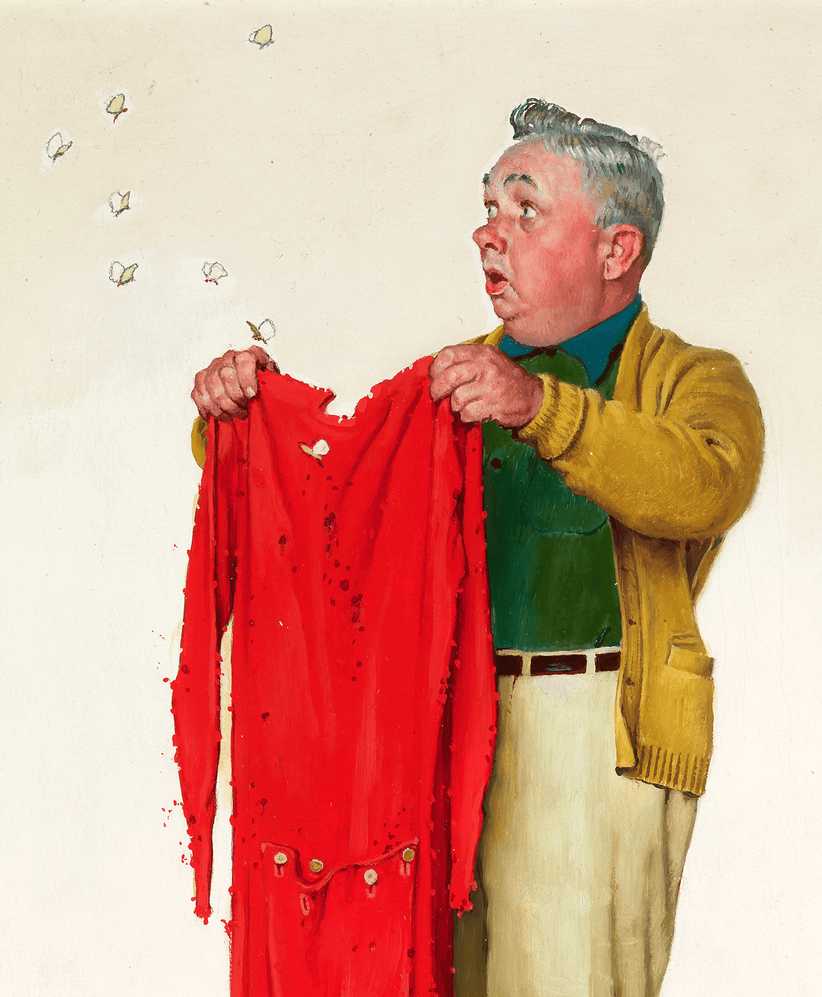 Norman Rau Tender Years: Moth Holes by Norman Rockwell | M.S. Rau
