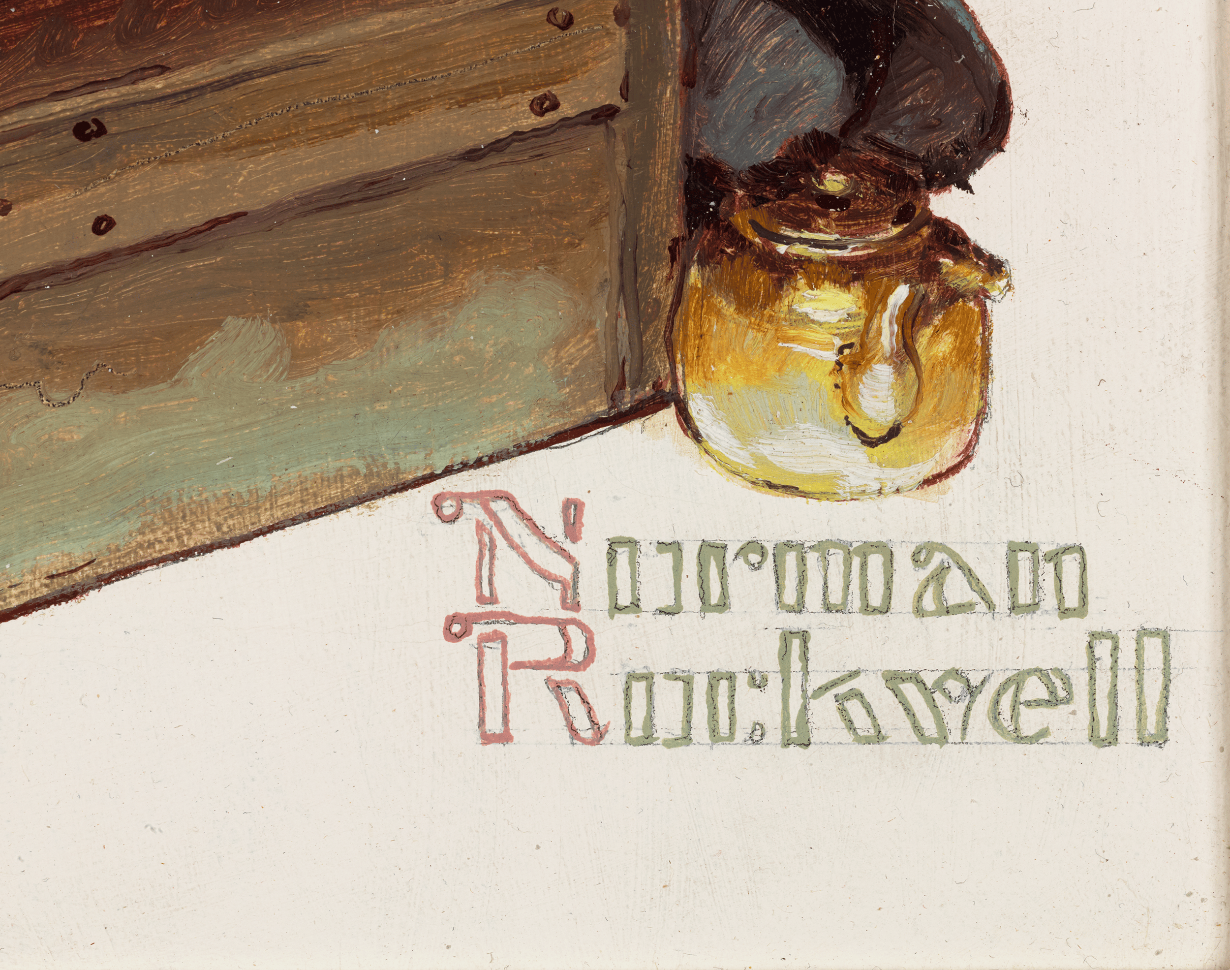 Norman Rau Tender Years: Moth Holes by Norman Rockwell | M.S. Rau
