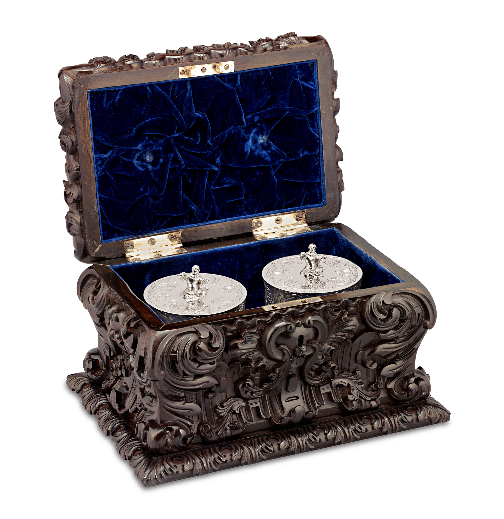 Victorian Silver Tea Caddies by Charles Thomas Fox & George Fox