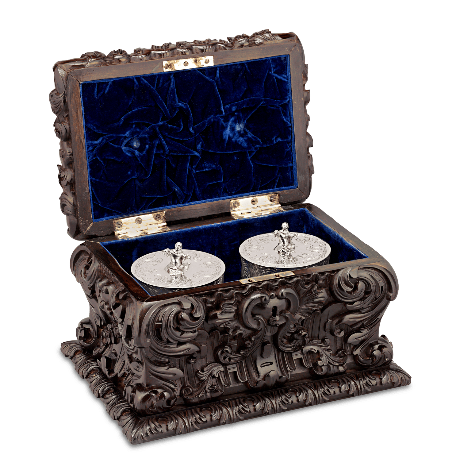 Victorian Silver Tea Caddies by Charles Thomas Fox & George Fox