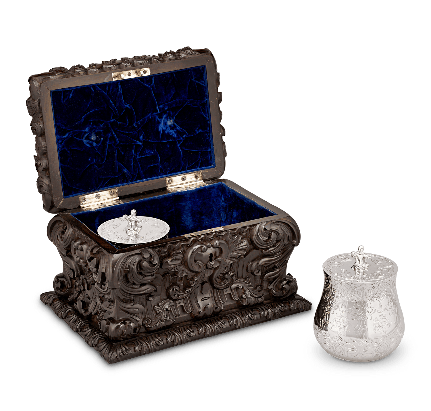 Victorian Silver Tea Caddies by Charles Thomas Fox & George Fox