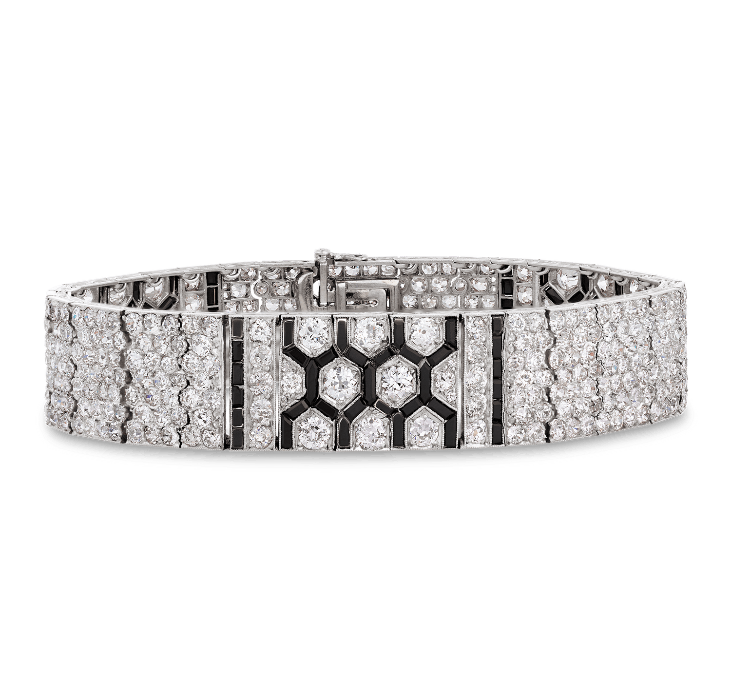 Art Deco Diamond and Onyx Bracelet