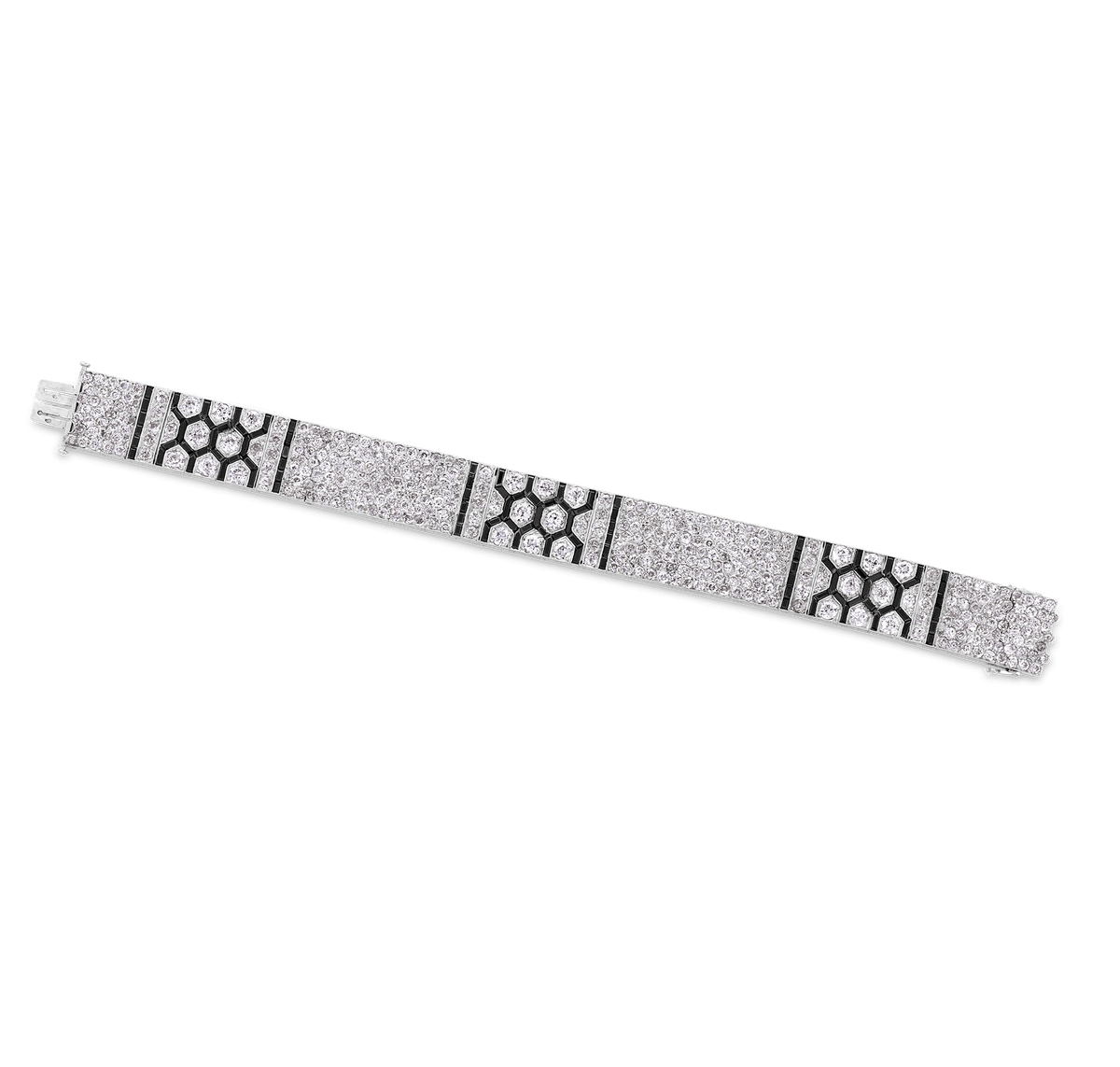 Art Deco Diamond and Onyx Bracelet