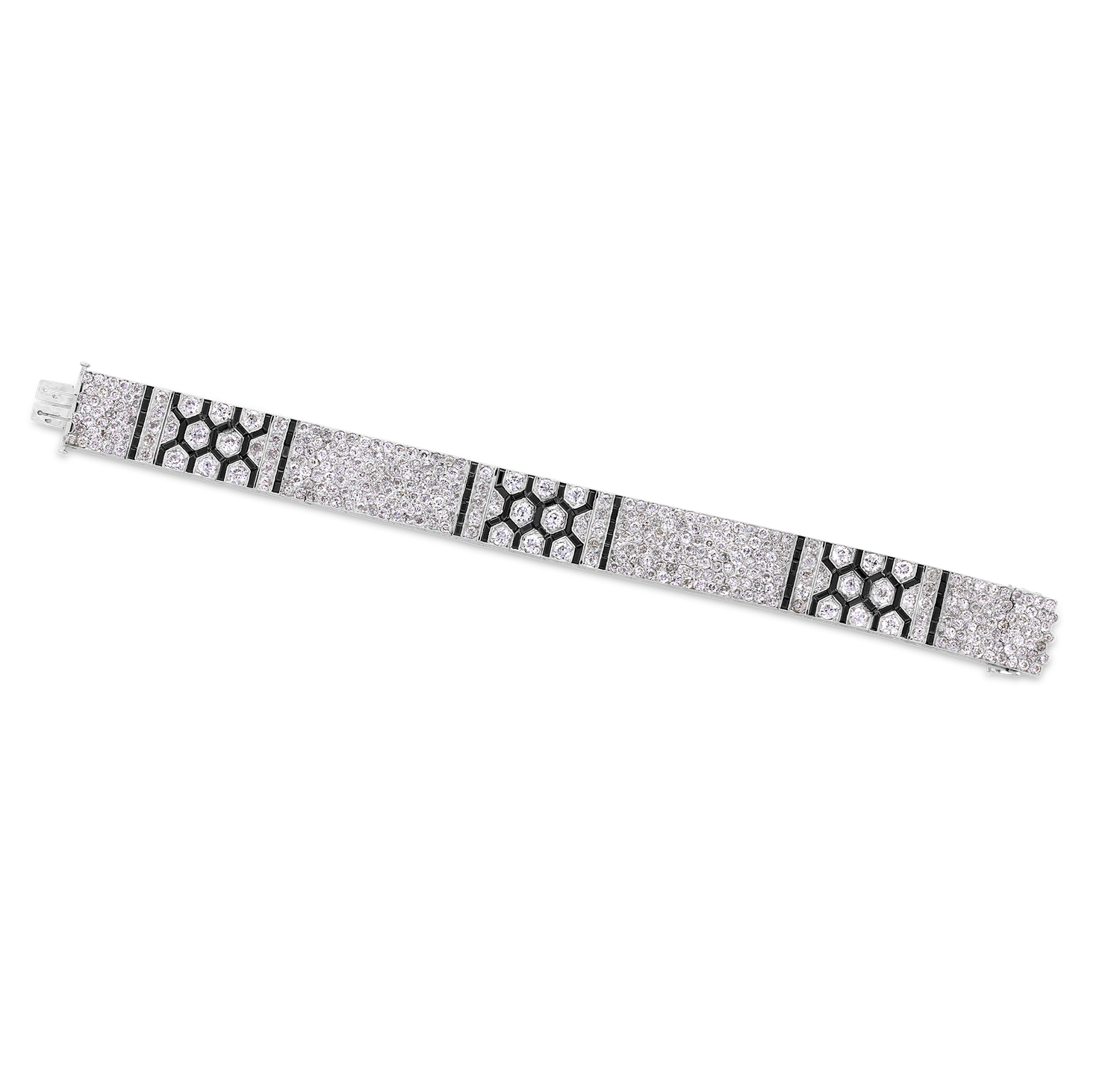 Art Deco Diamond and Onyx Bracelet